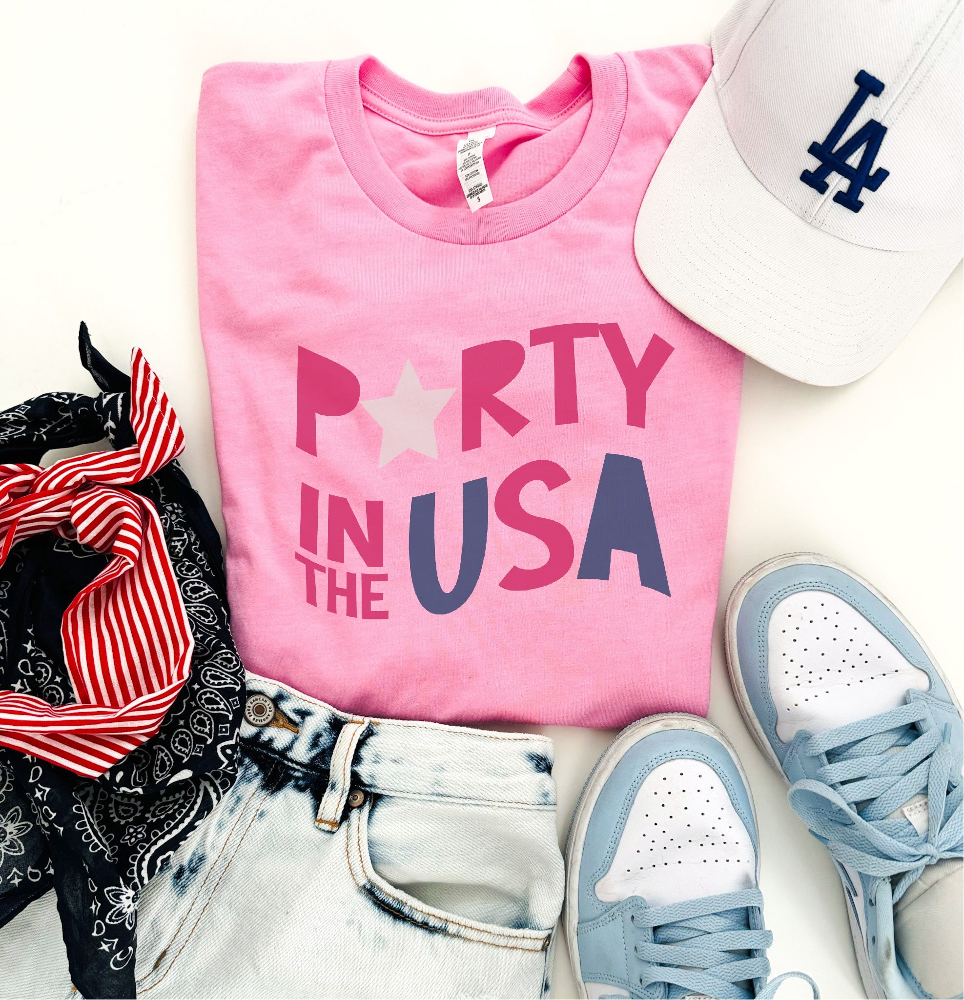 Party in the USA tee 4th of july collection Bella Canvas 3001 