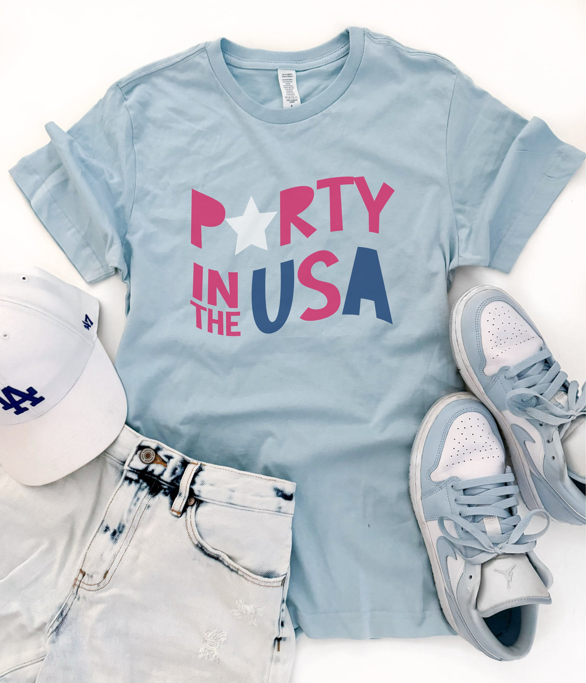 Party in the USA tee 4th of july collection Bella Canvas 3001 