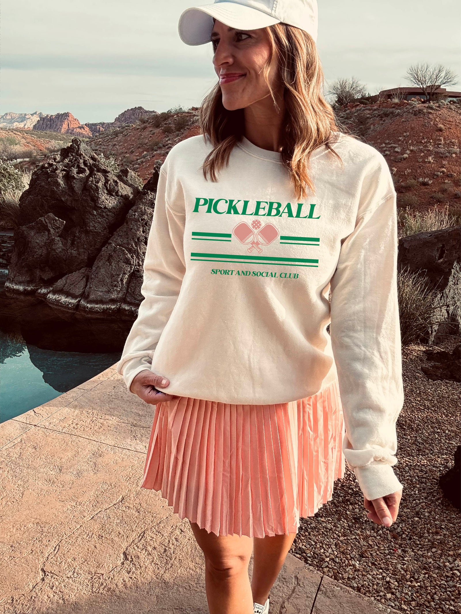 Pickleball softstyle sweatshirt country club Jerezees softstyle 