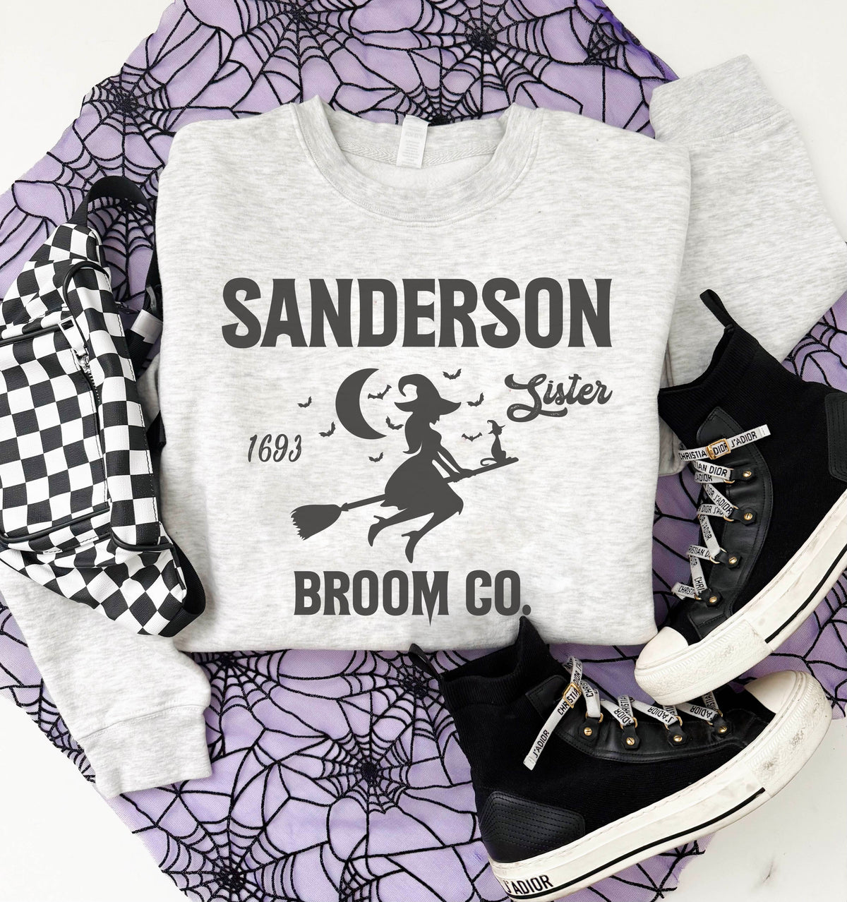 Sanderson Sister Broom Co. fleece sweatshirt (Copy) Halloween sweatshirt Lane seven premium fleece crew 