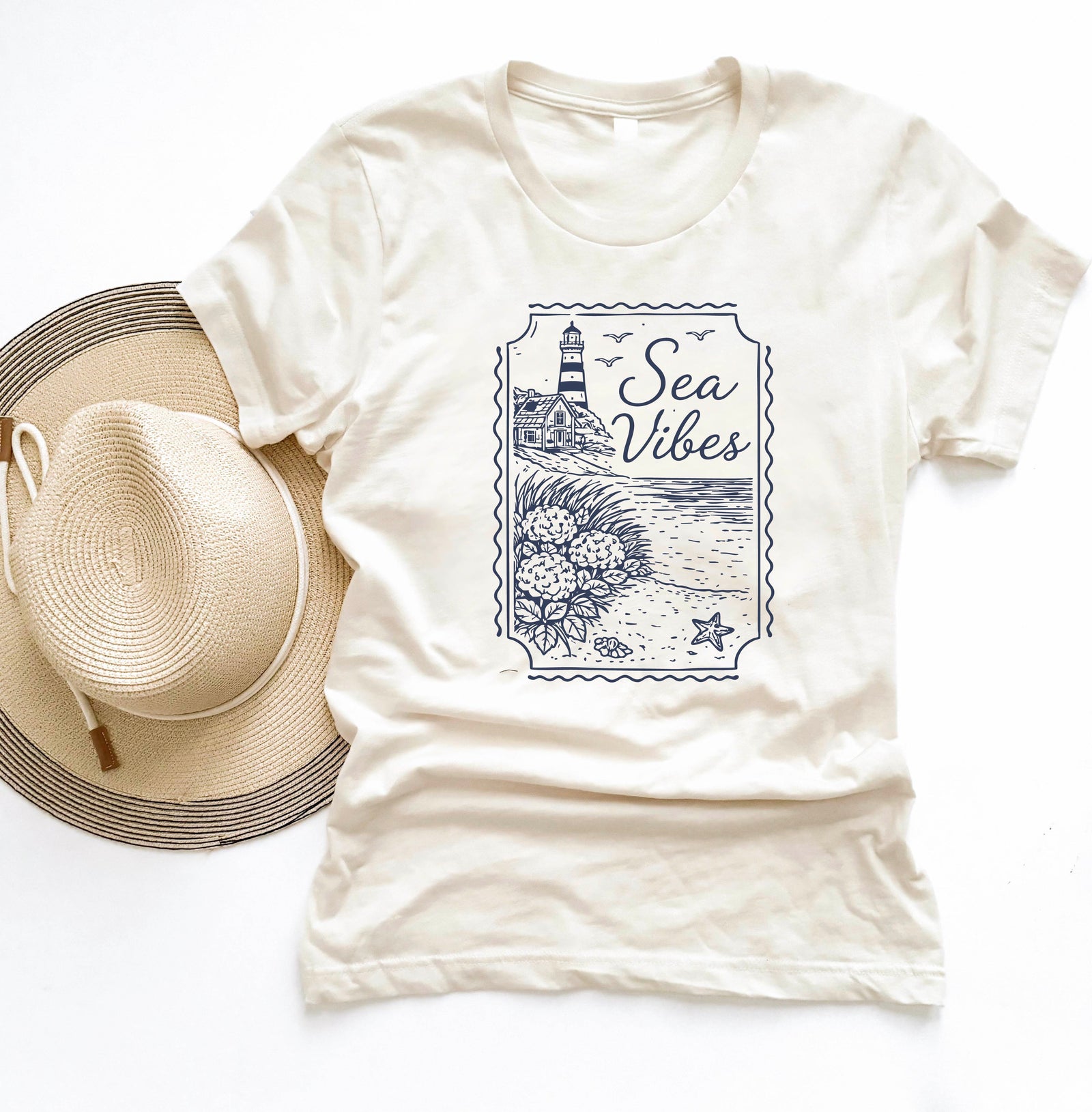 Sea vibes heavyweight tee Vacay Lane seven heavyweight tee 