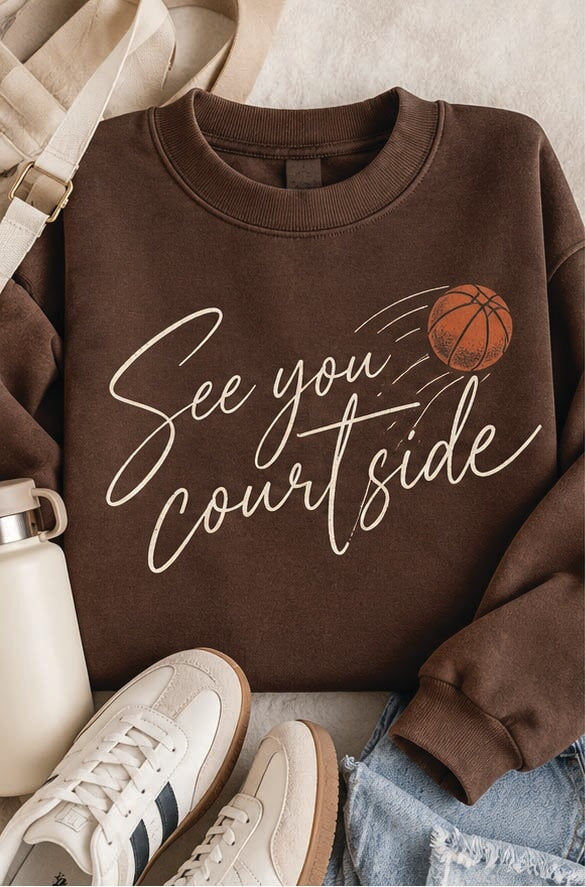 See You Courtside Sweatshirt Sports collection Lane Seven 