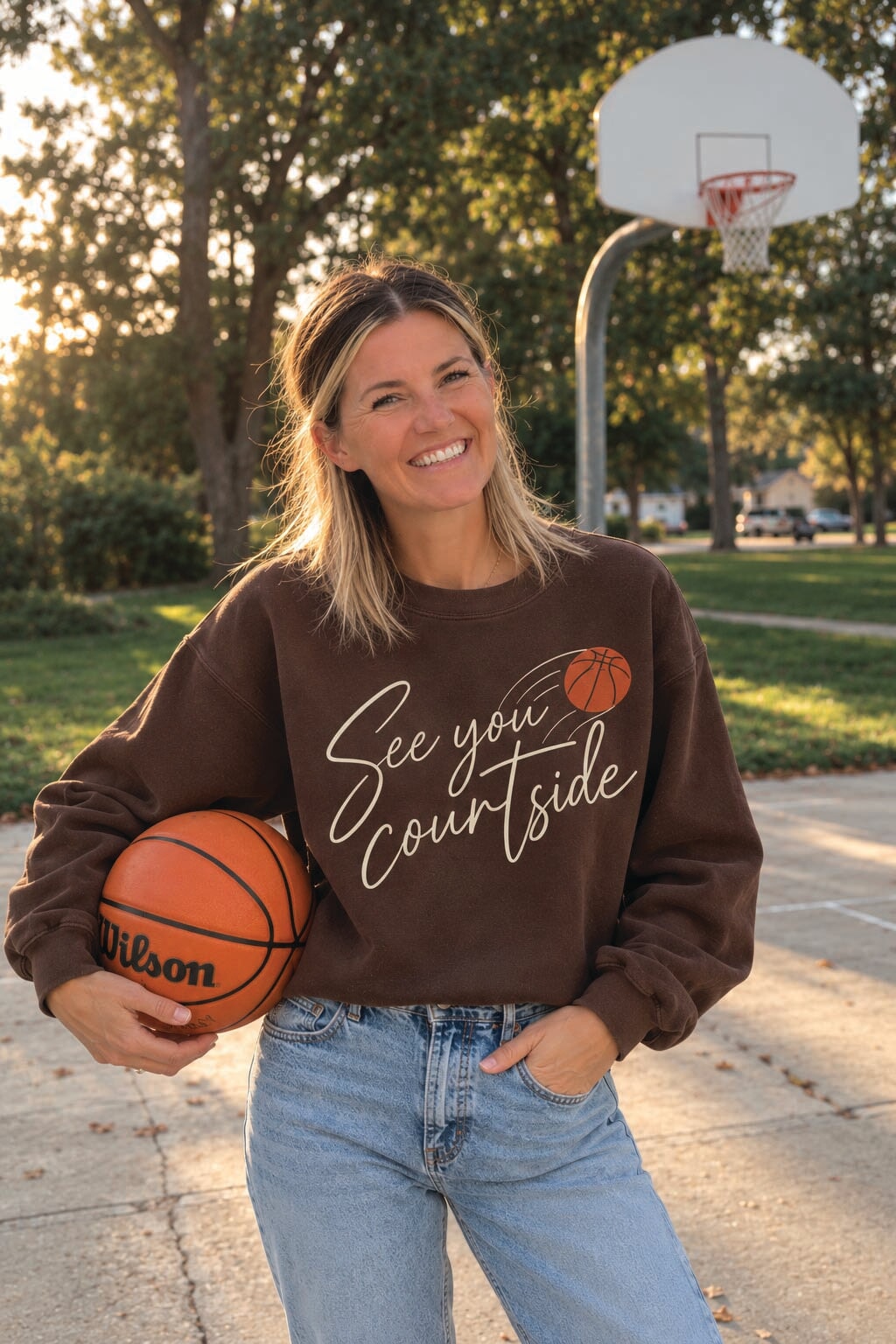 See You Courtside Sweatshirt Sports collection Lane Seven 