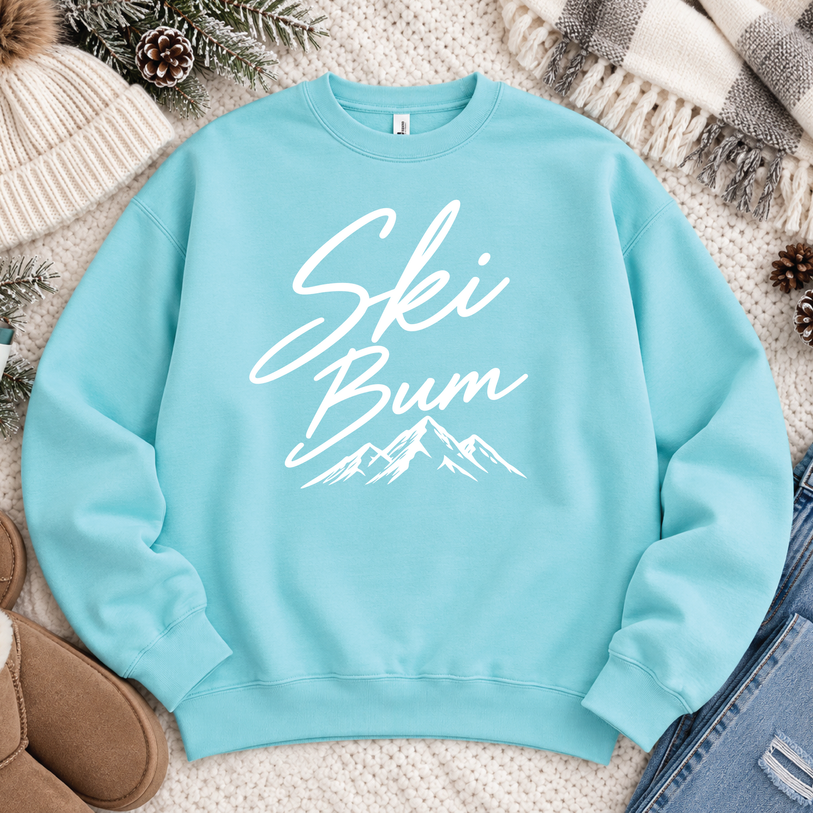 Ski Bum Sweatshirt christmas Tultex 