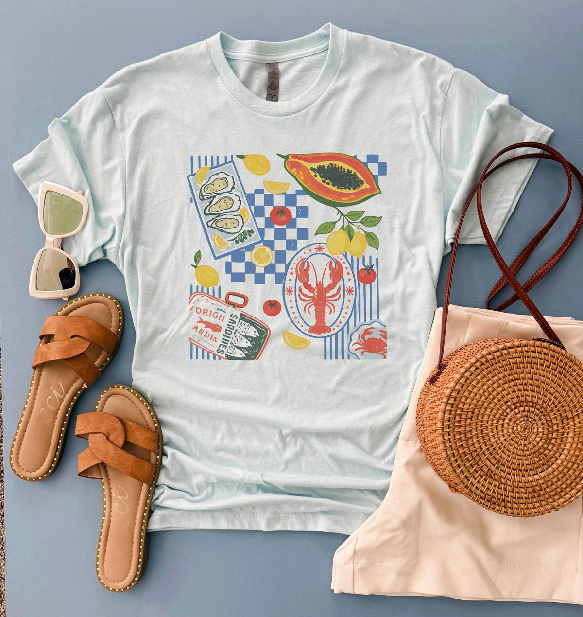 Summer foods heavyweight tee farmers market Lane seven heavyweight tee 