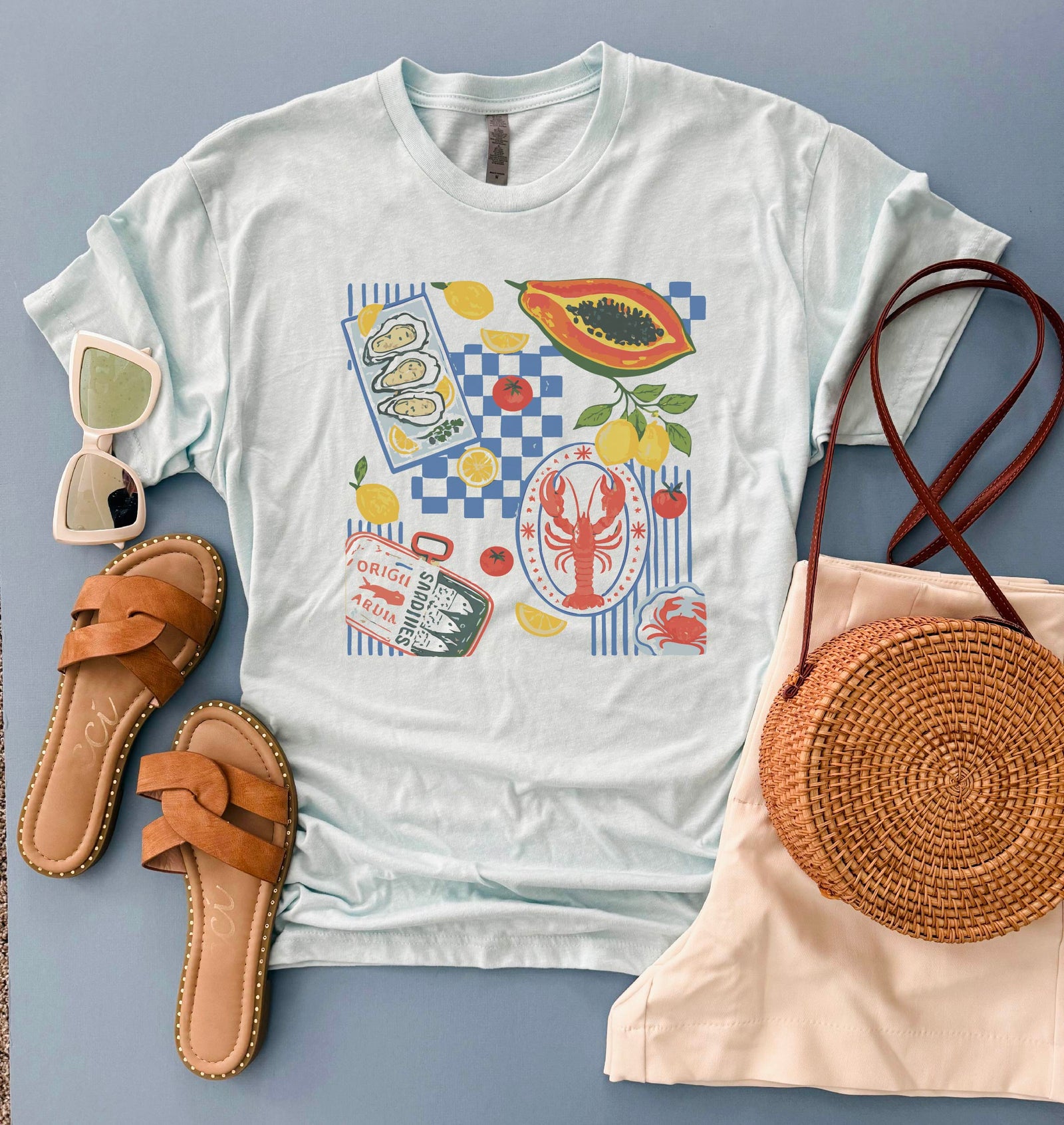 Summer foods heavyweight tee farmers market Lane seven heavyweight tee 