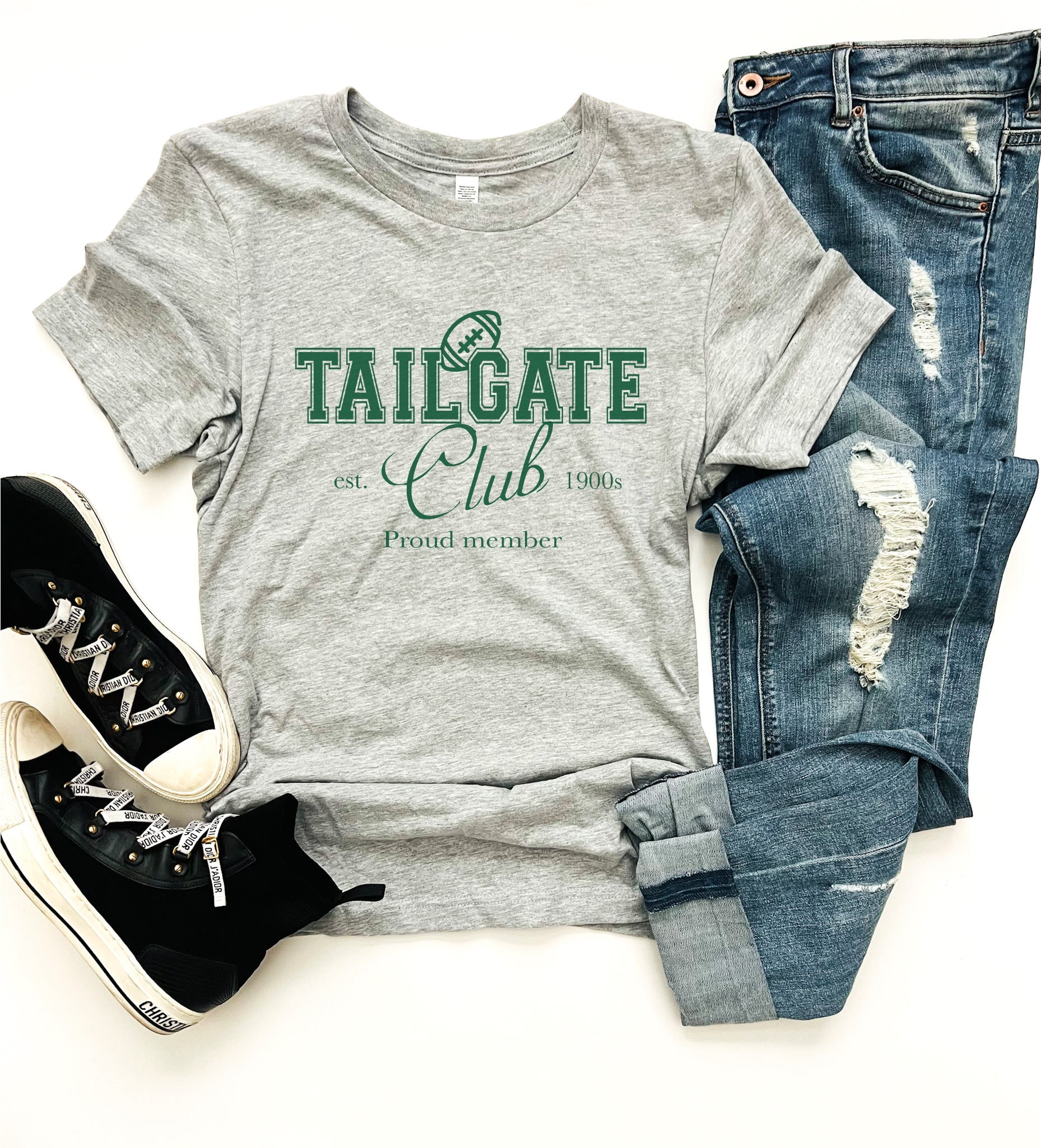 Tailgate club tee Football collection Bella canvas 3001 