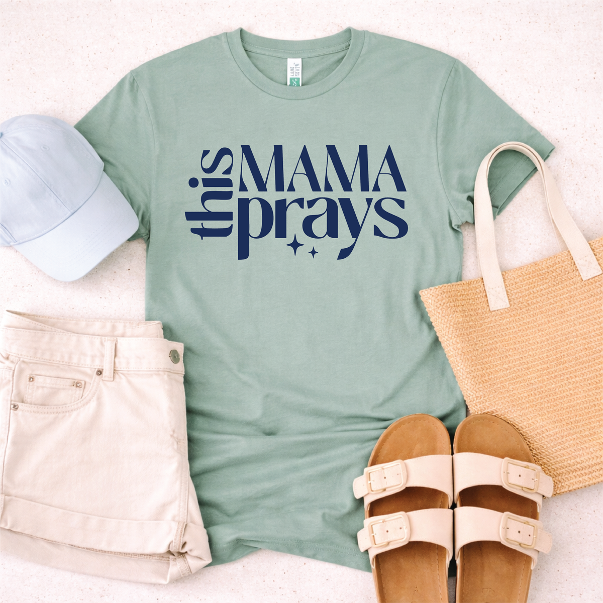 This Mama Prays Tee Graphic Tee Lane Seven 