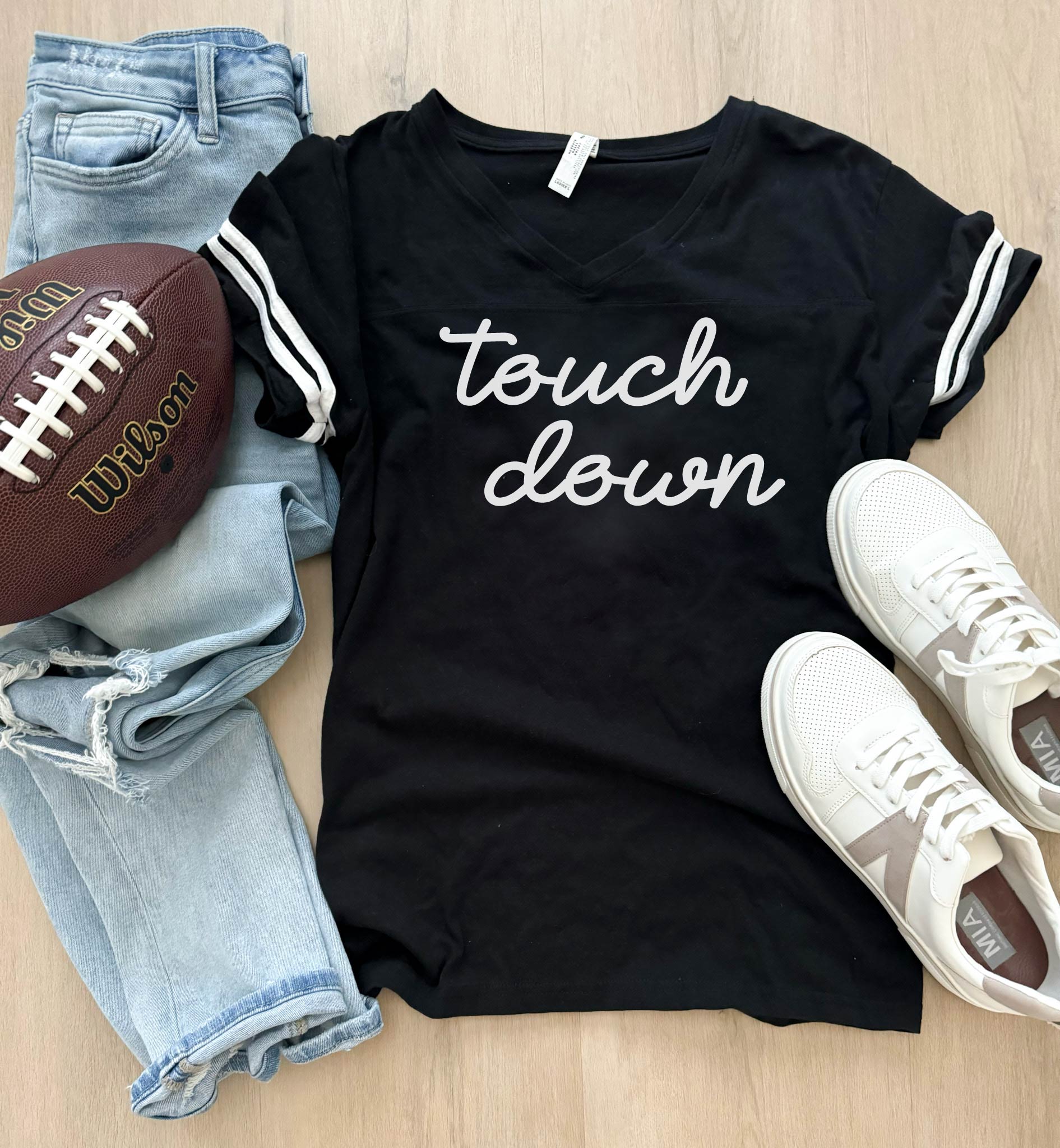 Touchdown unisex varsity tee Varsity gameday tee LAT 