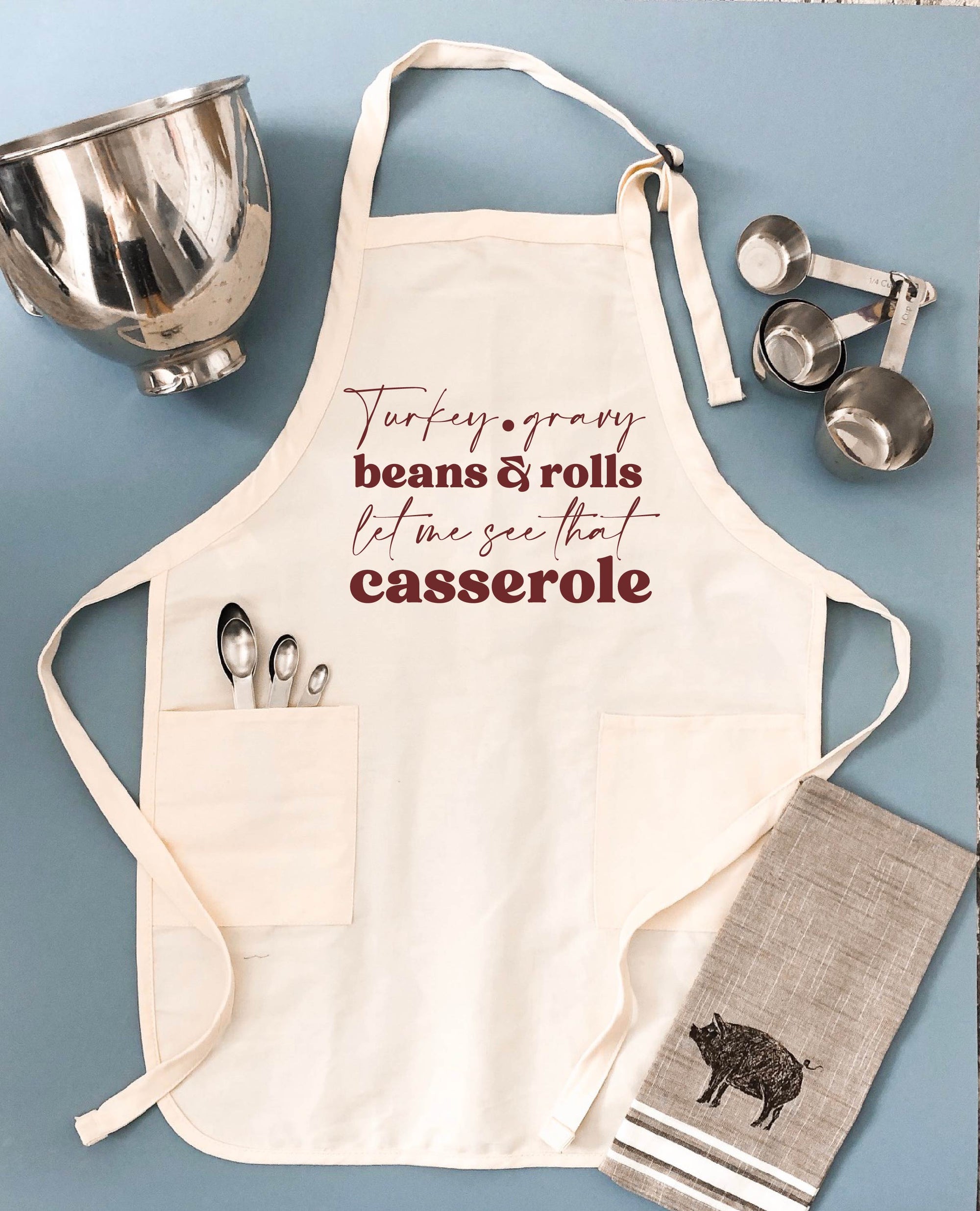 Turkey gravy casserole apron apron Apron 