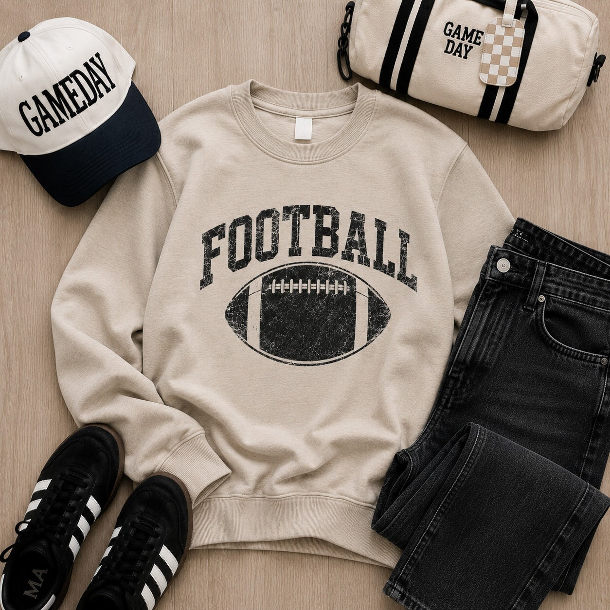 Vintage football fleece sweatshirt football Tultex fleece 340 