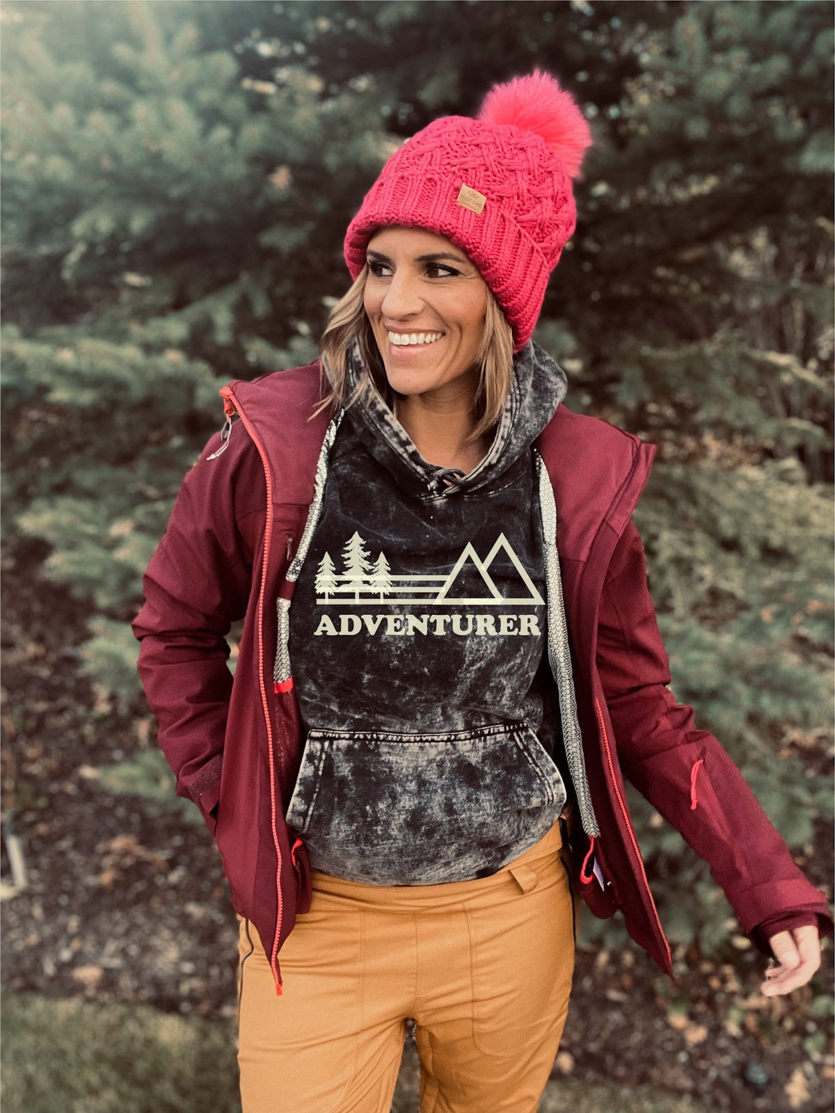 Adventurer vintage wash hoodie Edgy hoodie Lane Seven vintage hoodie 