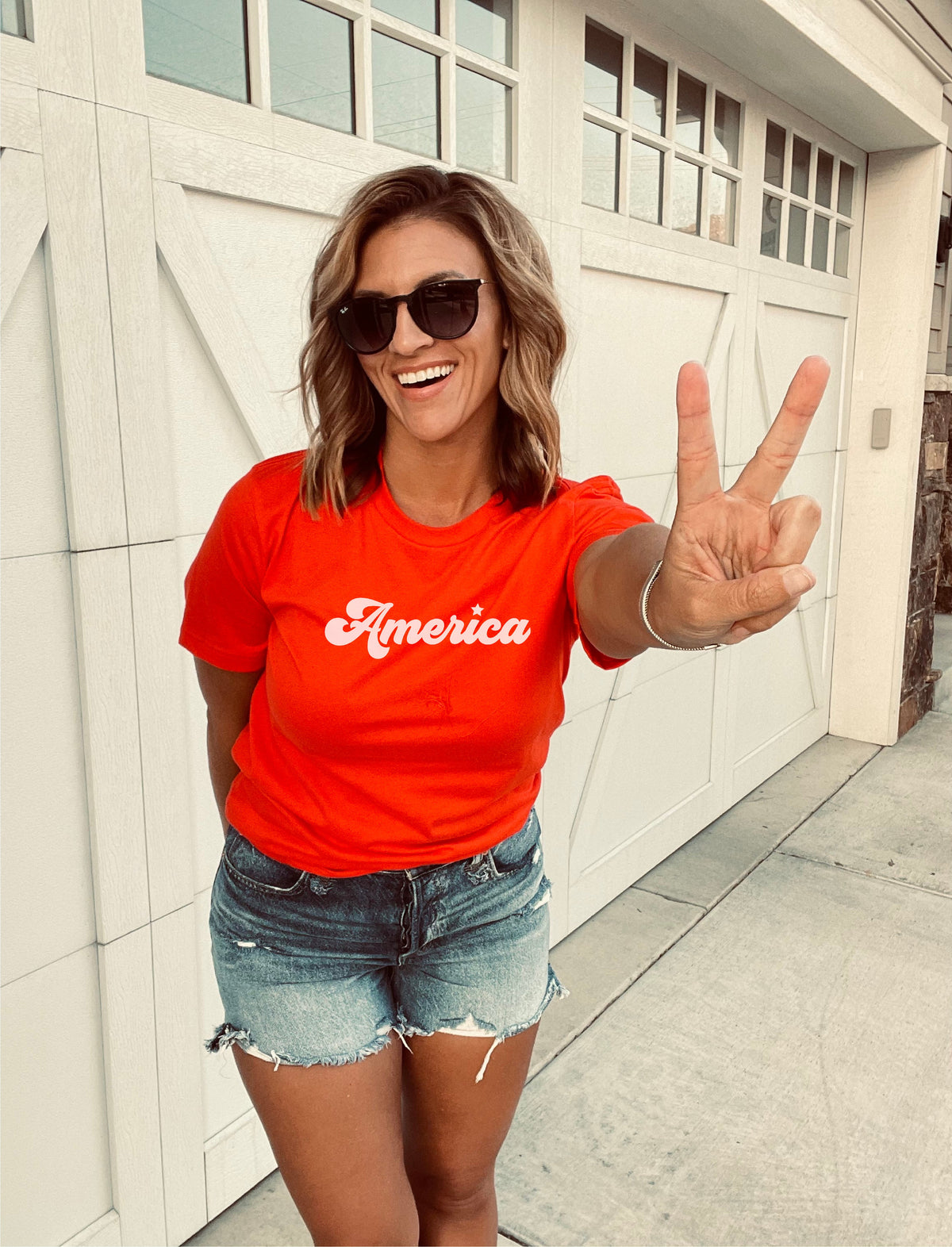 America tee Short sleeve patriotic tee Bella Canvas 3001 