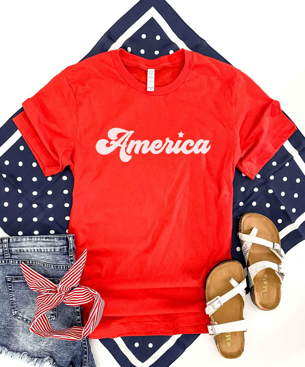 America tee Short sleeve patriotic tee Bella Canvas 3001 