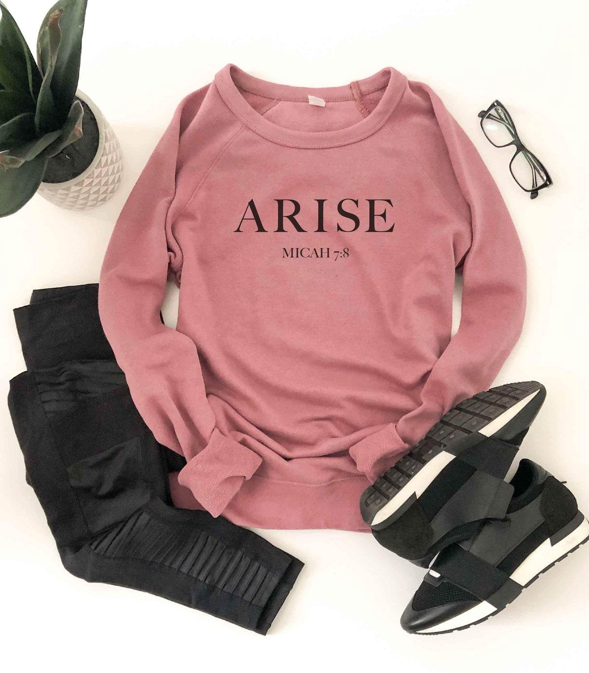 Arise french terry raglan Inspirational French Terry raglan Cotton heritage and lane seven French Terry raglan XS Mauve 