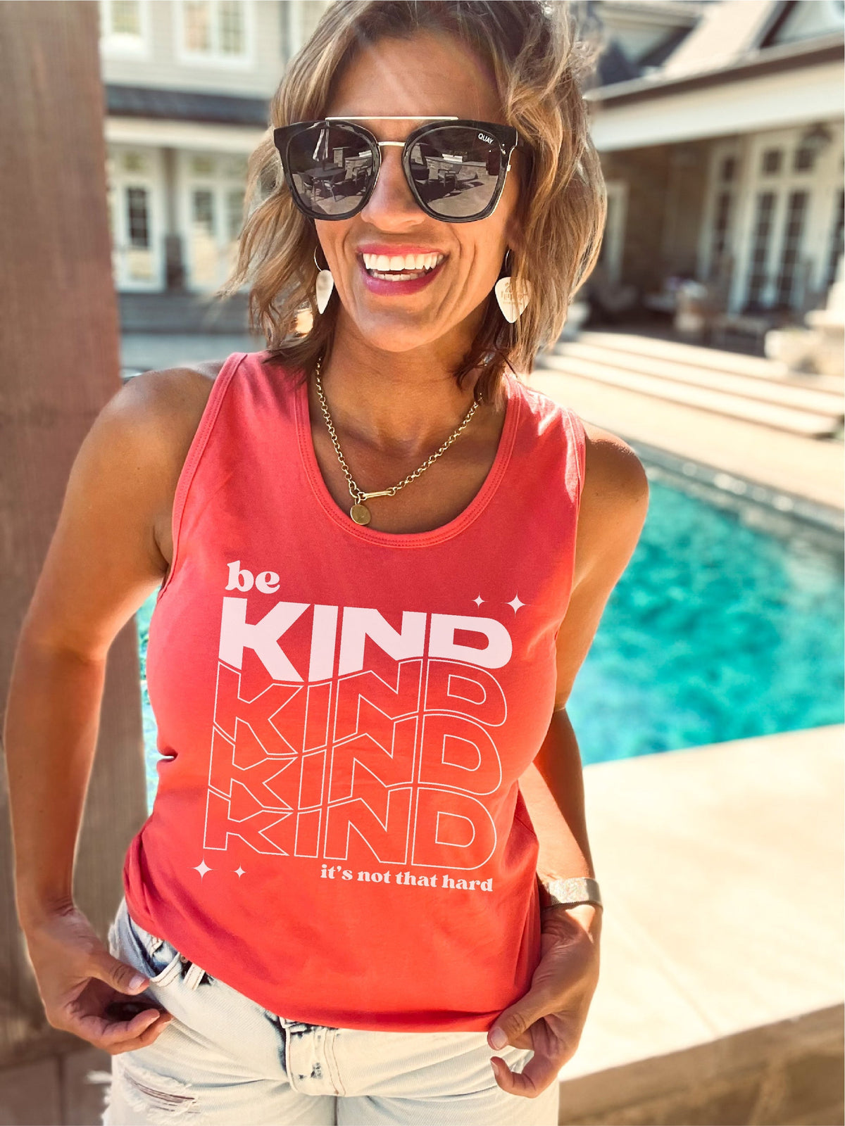 Be kind it&#39;s not that hard unisex tank Miscellaneous tank Cotton heritage mc1790 