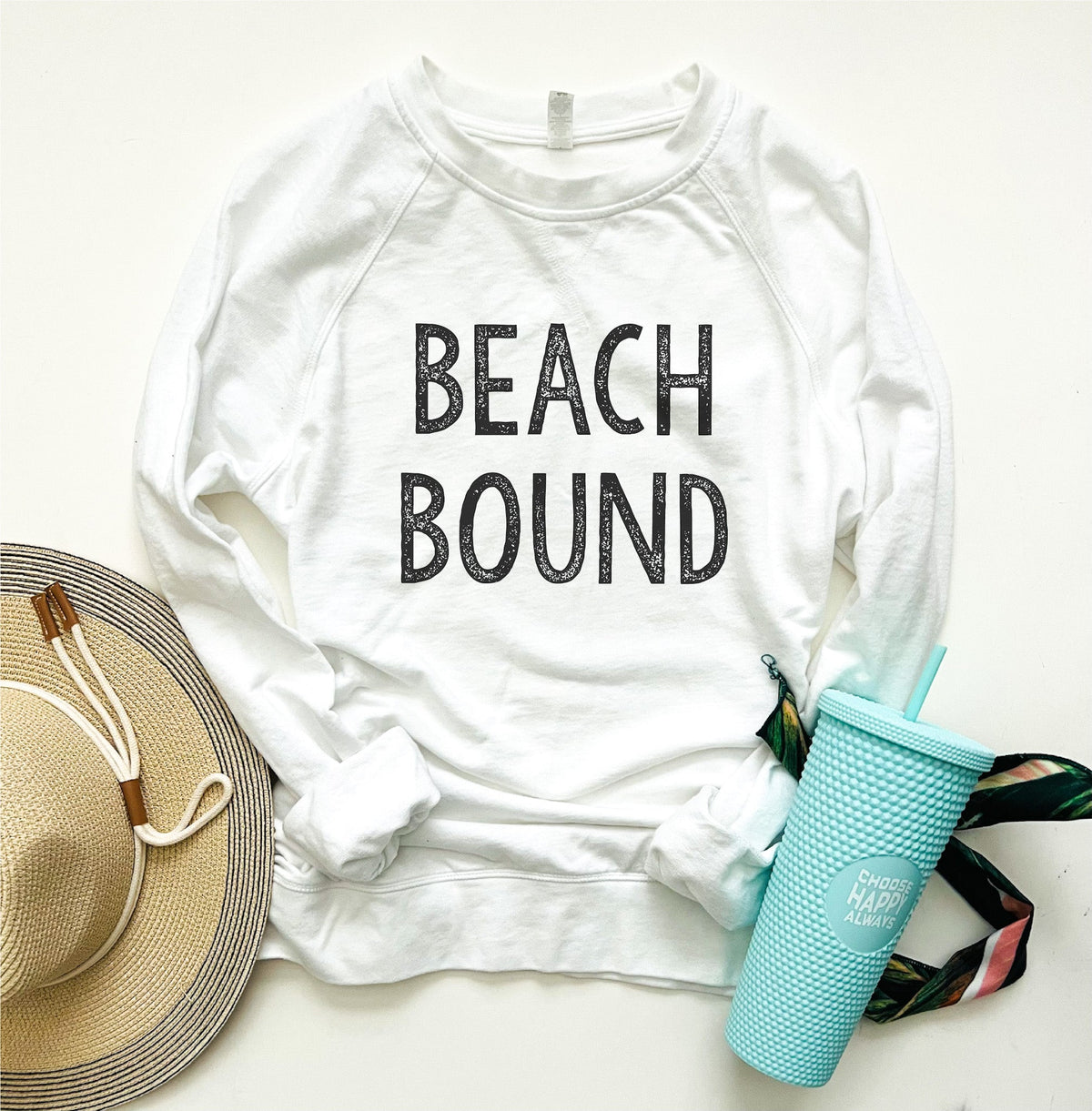 Beach bound french terry raglan Lake French Terry raglan Independent Trading French Terry raglan sand XS Black on white 