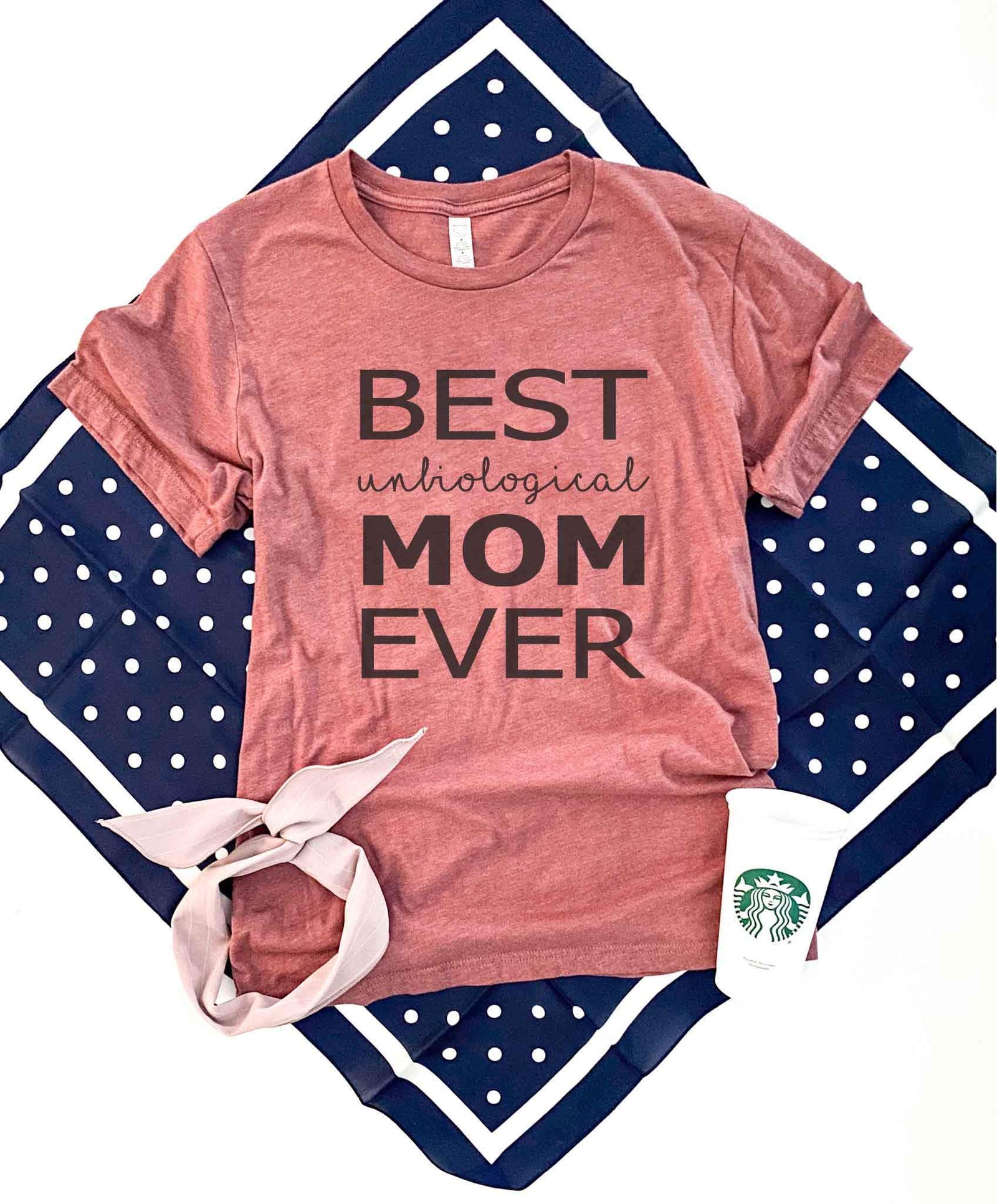 Best unbiological mom tee Short sleeve mom tee Bella Canvas 3001 