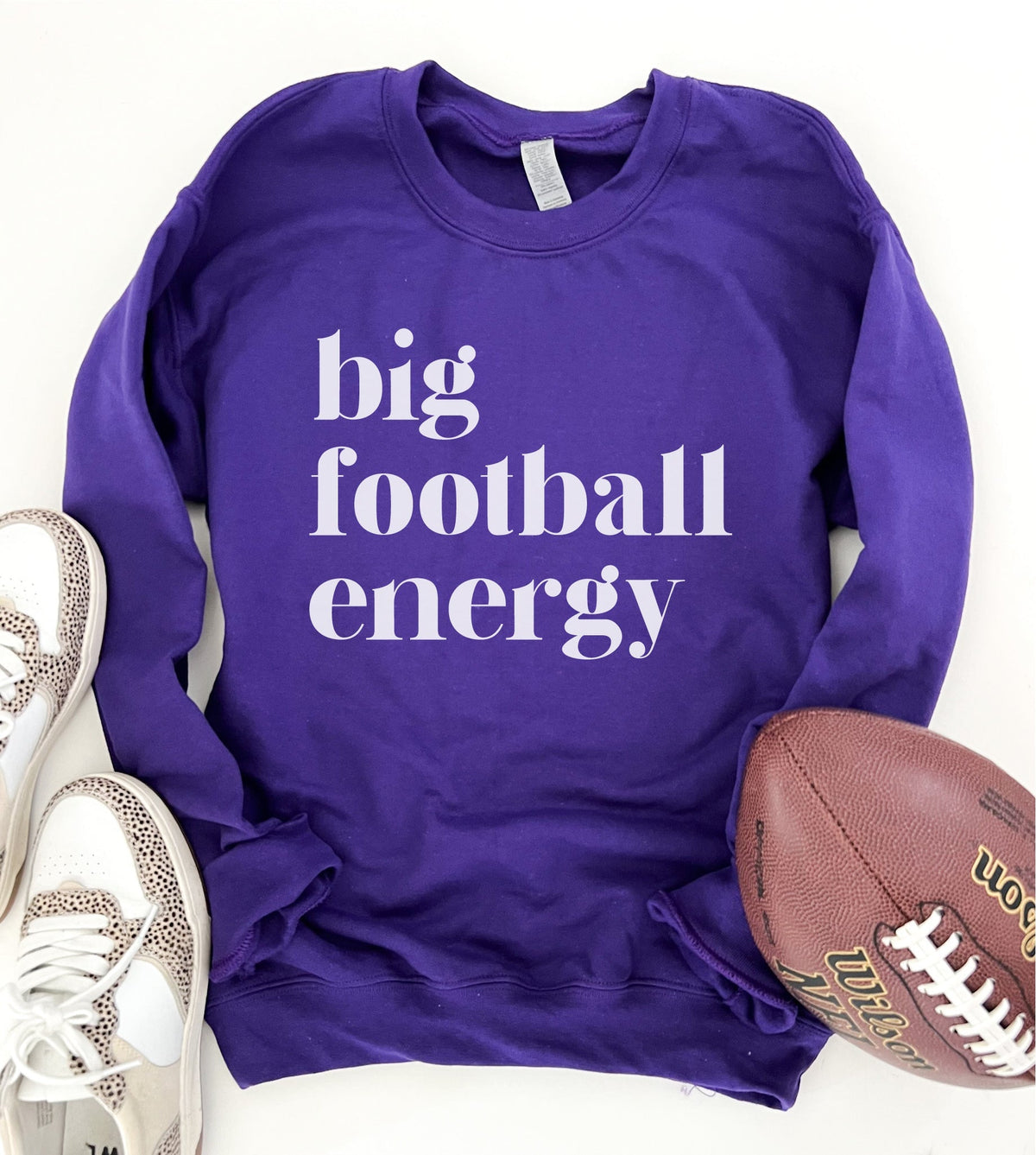 Big football energy basic sweatshirt Football collection Gildan 18000 sweatshirt 
