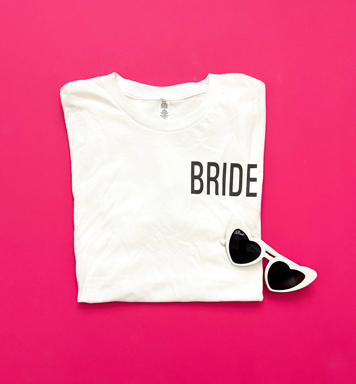 Bride chest print tee Bella canvas 3001 