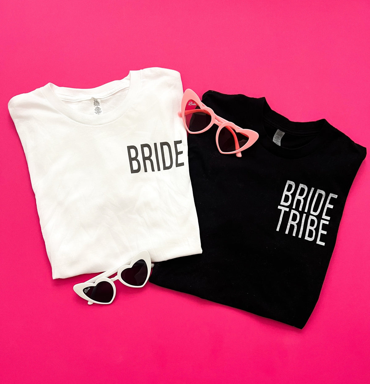Bride tribe chest print tee Bella canvas 3001 