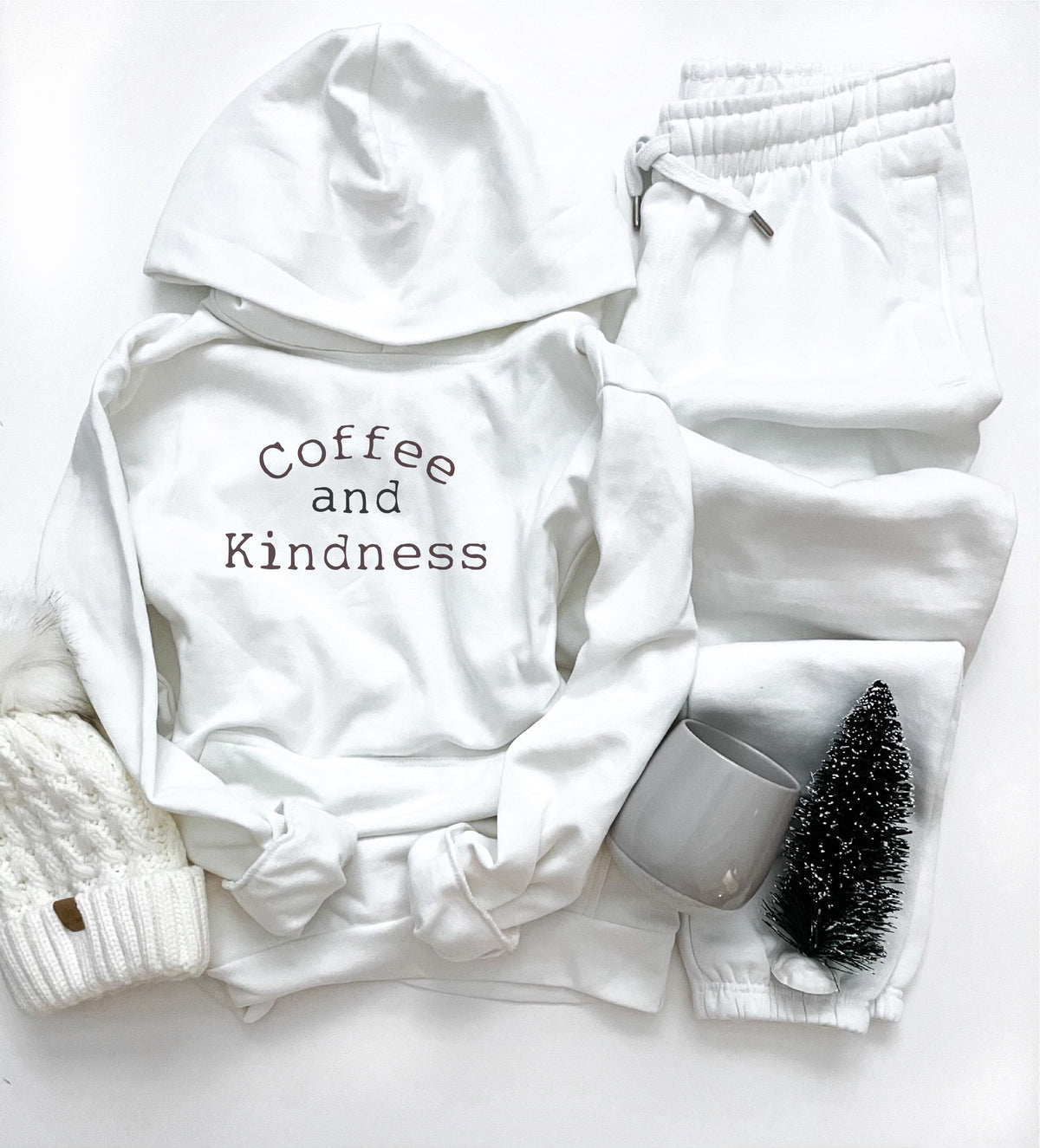 Coffee and kindness fleece hoodie Holiday French Terry raglan Lane seven premium fleece hoodie 