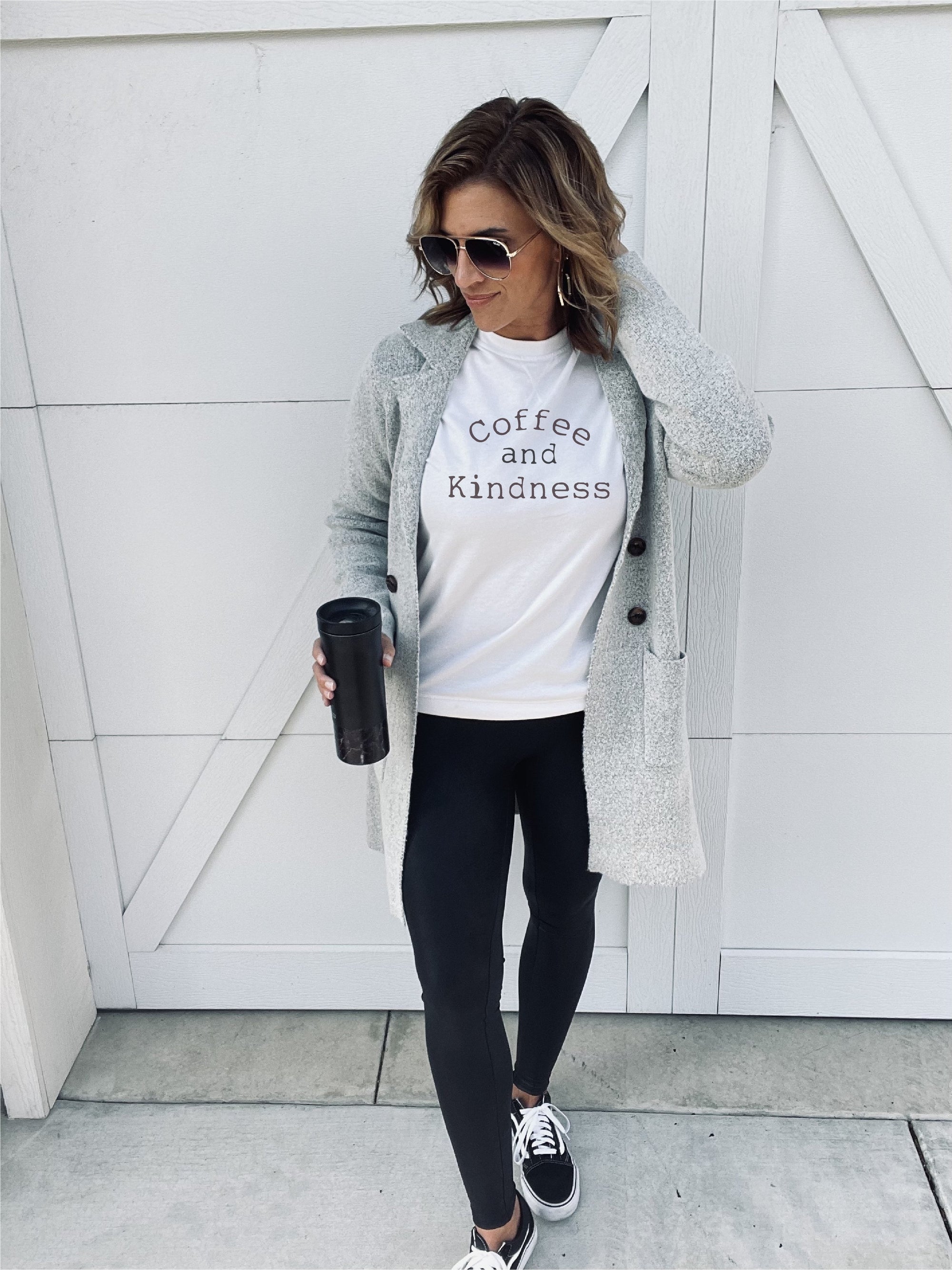 Coffee and kindness french terry raglan Fall French Terry raglan Independent trading ss1000c 