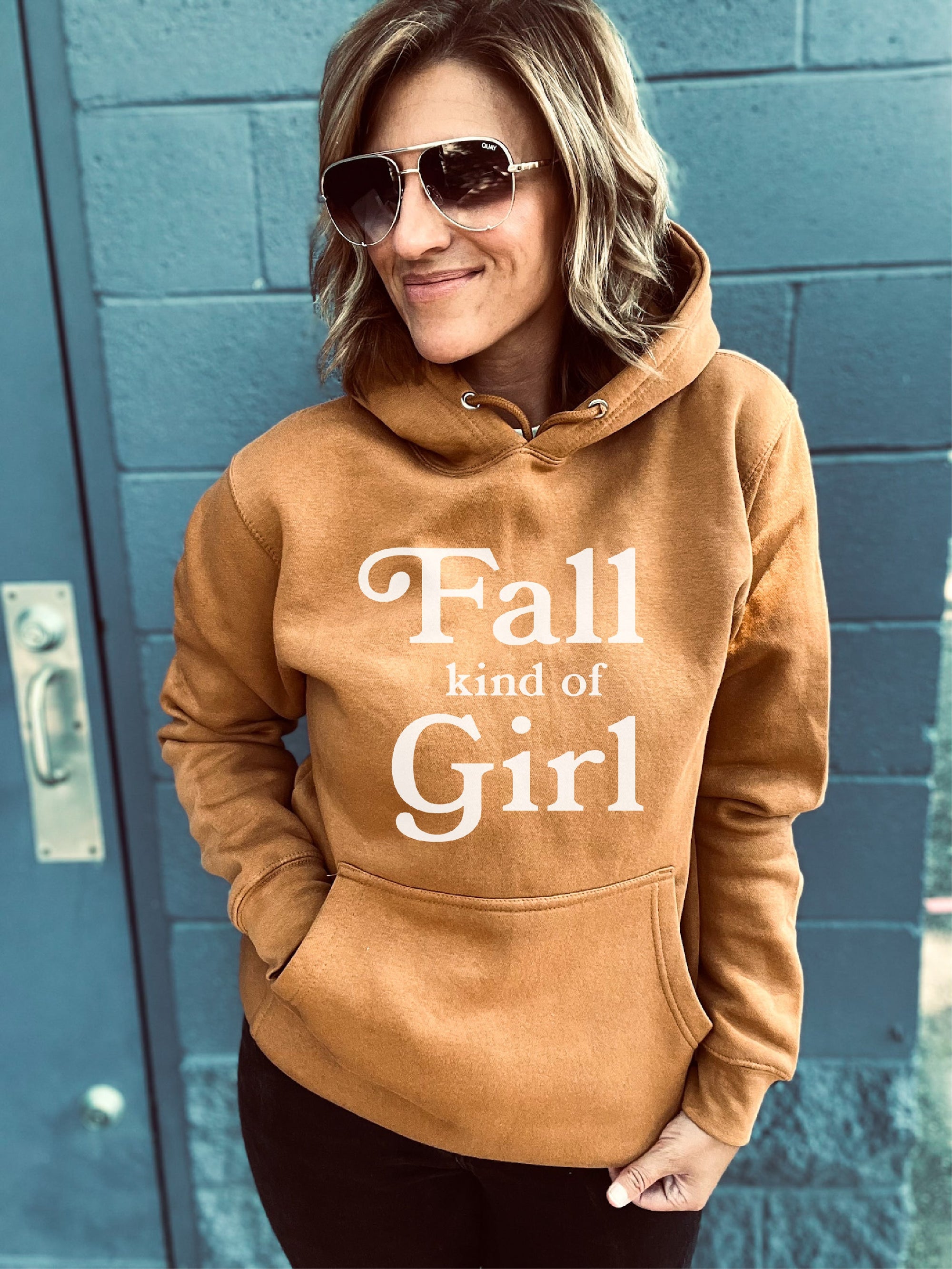 Fall kind of girl fleece hoodie Lane seven heavyweight hoodie 