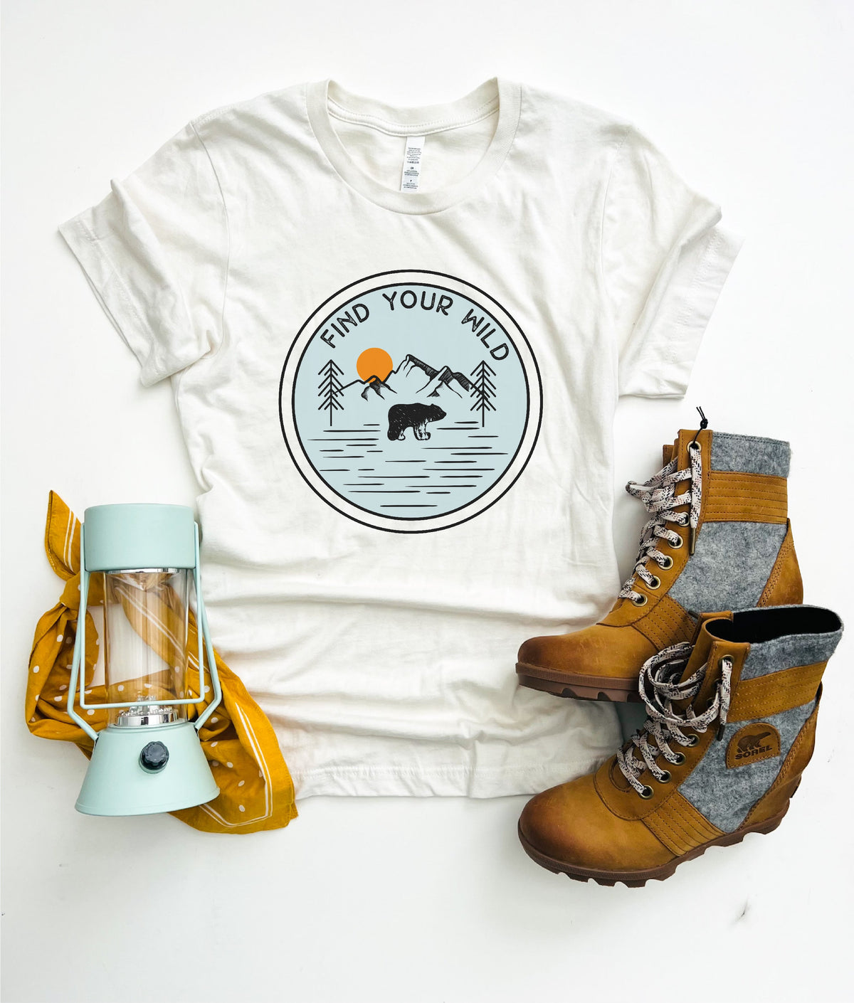 Find your wild tee Short sleeve travel tee Bella Canvas 3001 