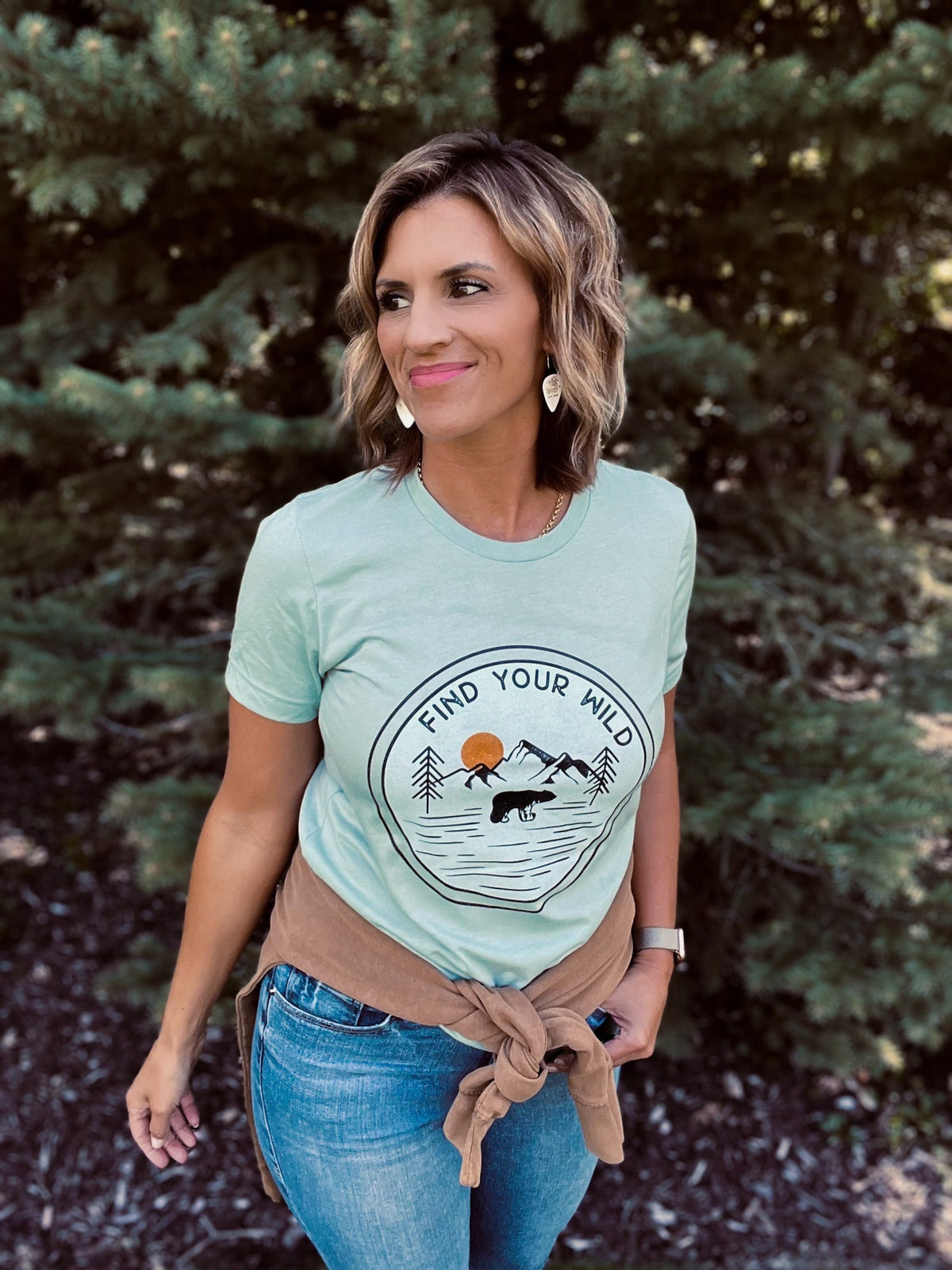 Find your wild tee Short sleeve travel tee Bella Canvas 3001 