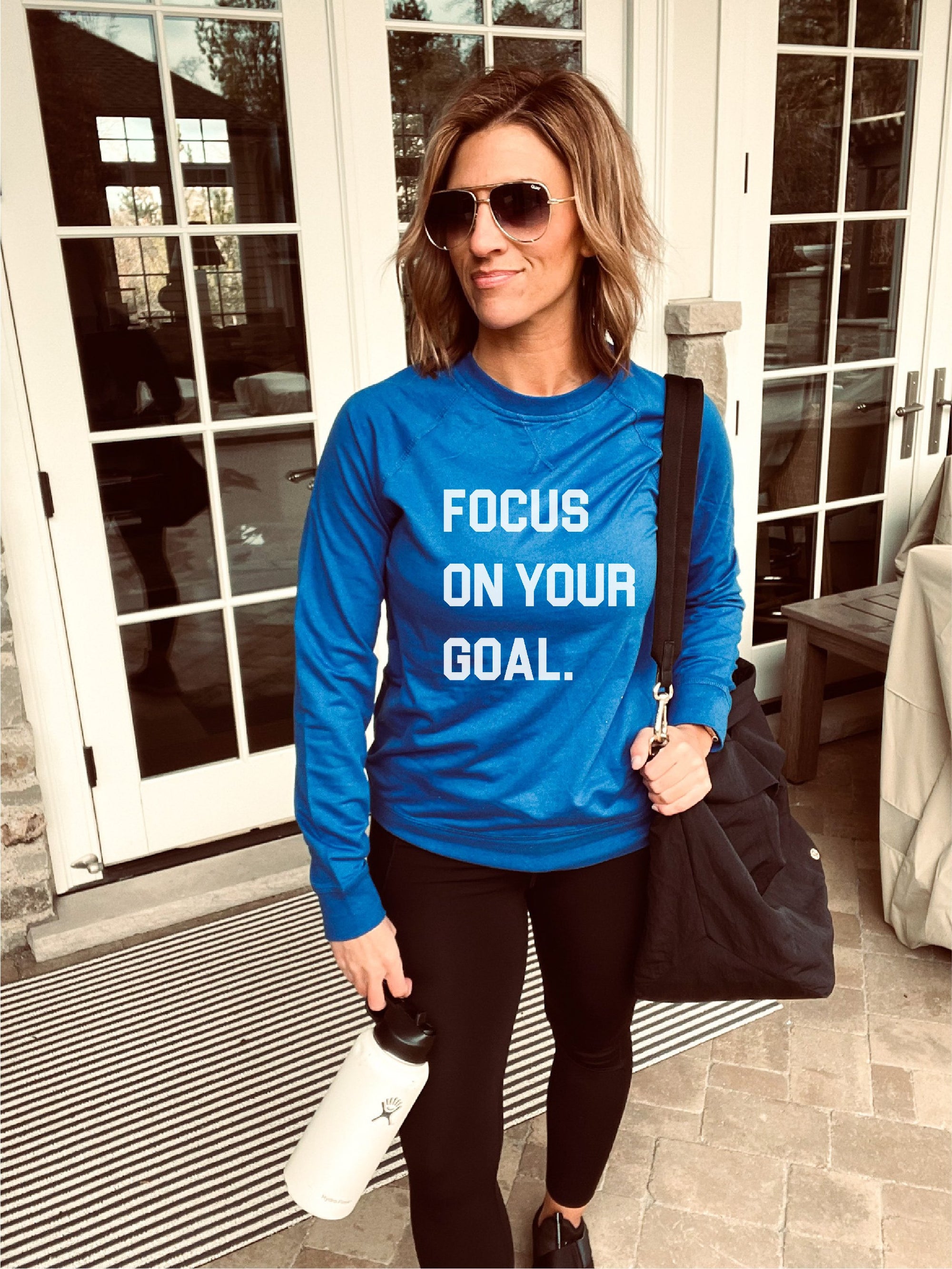 Focus on your goal french terry raglan Fall French Terry raglan Independent trading ss1000c XS Black 