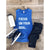 Focus on your goal- unisex muscle tank Fitness tank Bella canvas unisex muscle tank- royal blue 