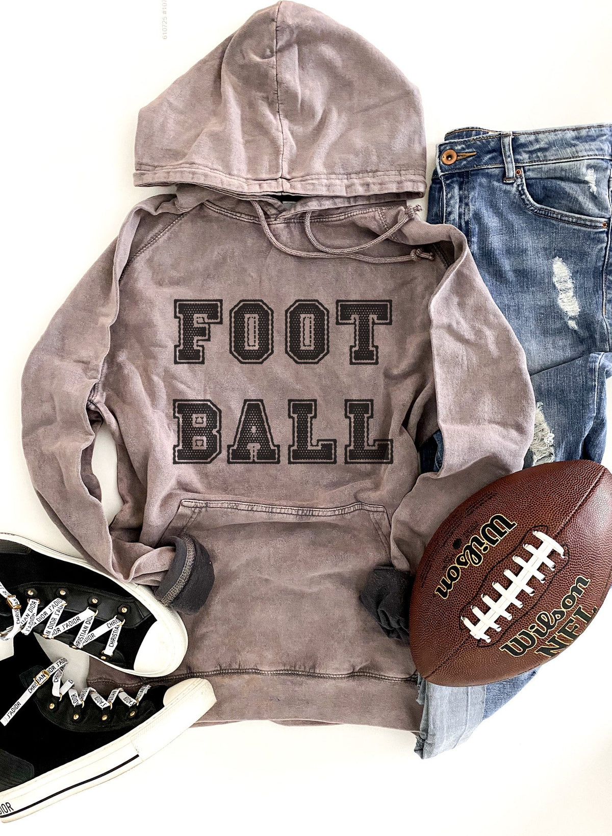 Football unisex vintage wash hoodie Costa Threads
