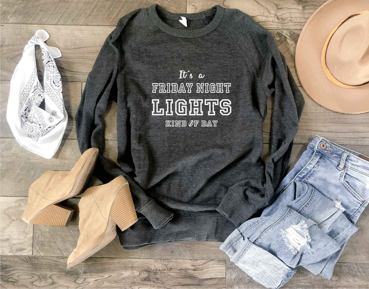 Friday night lights french terry raglan Football french Terry Lane seven French Terry raglan XS Charcoal 
