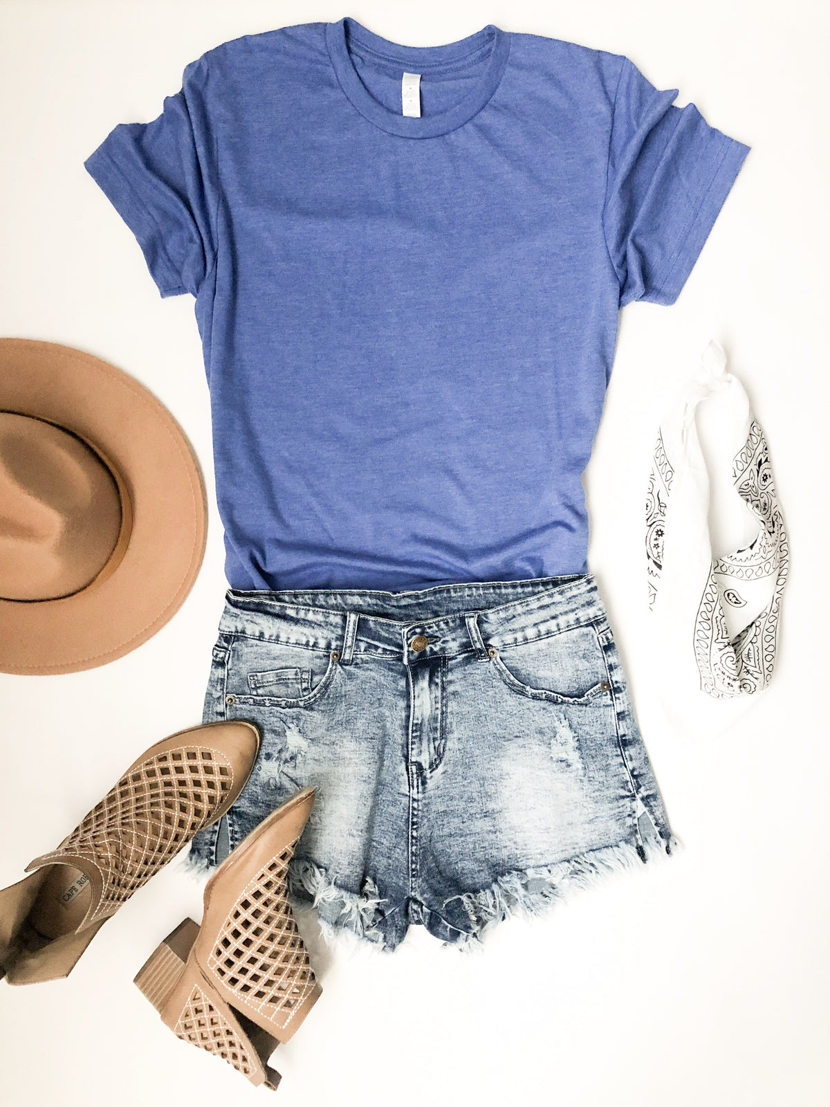 Friday night lights tee Short sleeve football tee Bella canvas and Next Level M Heather Royal Blue 