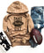 Gameday grunge football hoodie Miscellaneous hoodie Independent trading ss4500 Sandstone 