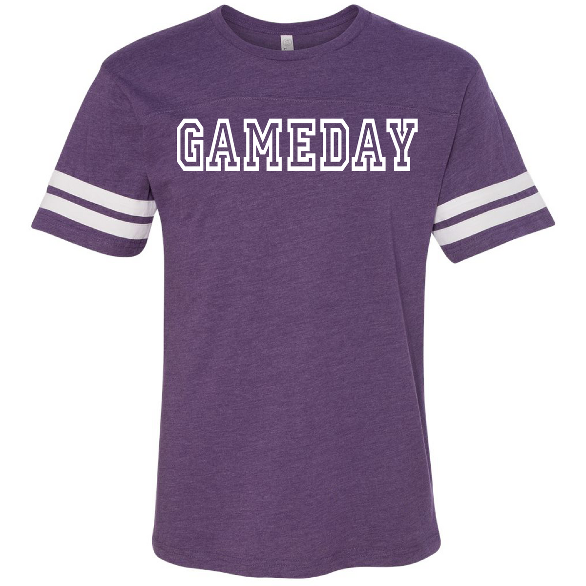 Gameday unisex varsity tee Varsity gameday tee LAT S Vintage purple/white 