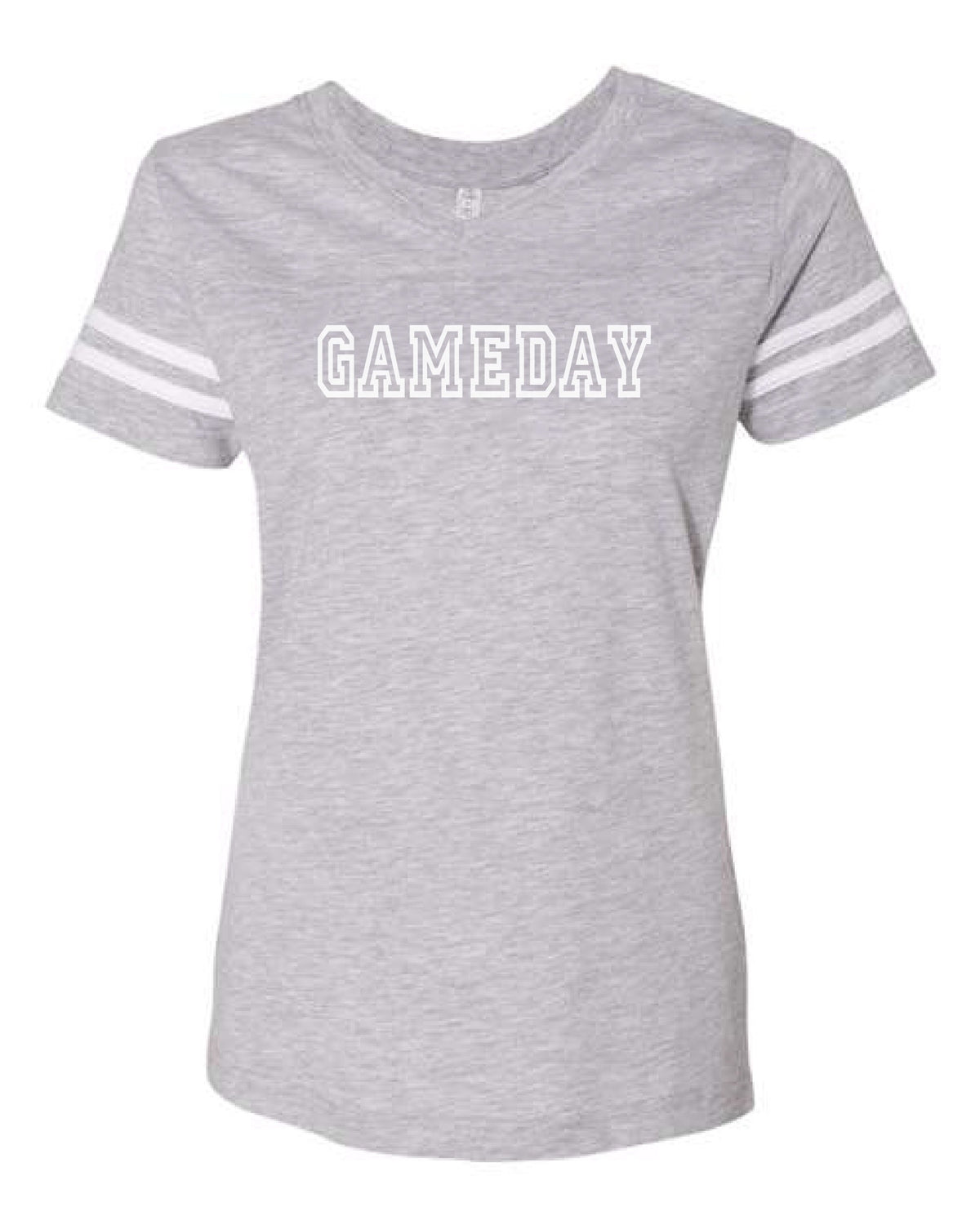 Gameday womens varsity tee Varsity gameday tee LAT womens varsity tee S Heather grey/white 