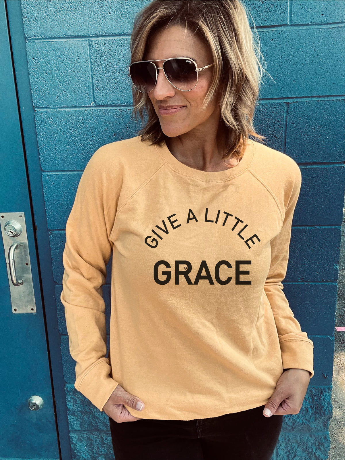 Give a little grace french terry raglan Fall French Terry raglan Lane seven and cotton heritage French Terry raglans 