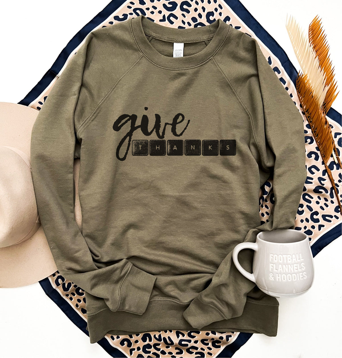 Give thanks french terry raglan Fall French Terry raglan Independent Trading Co French Terry 