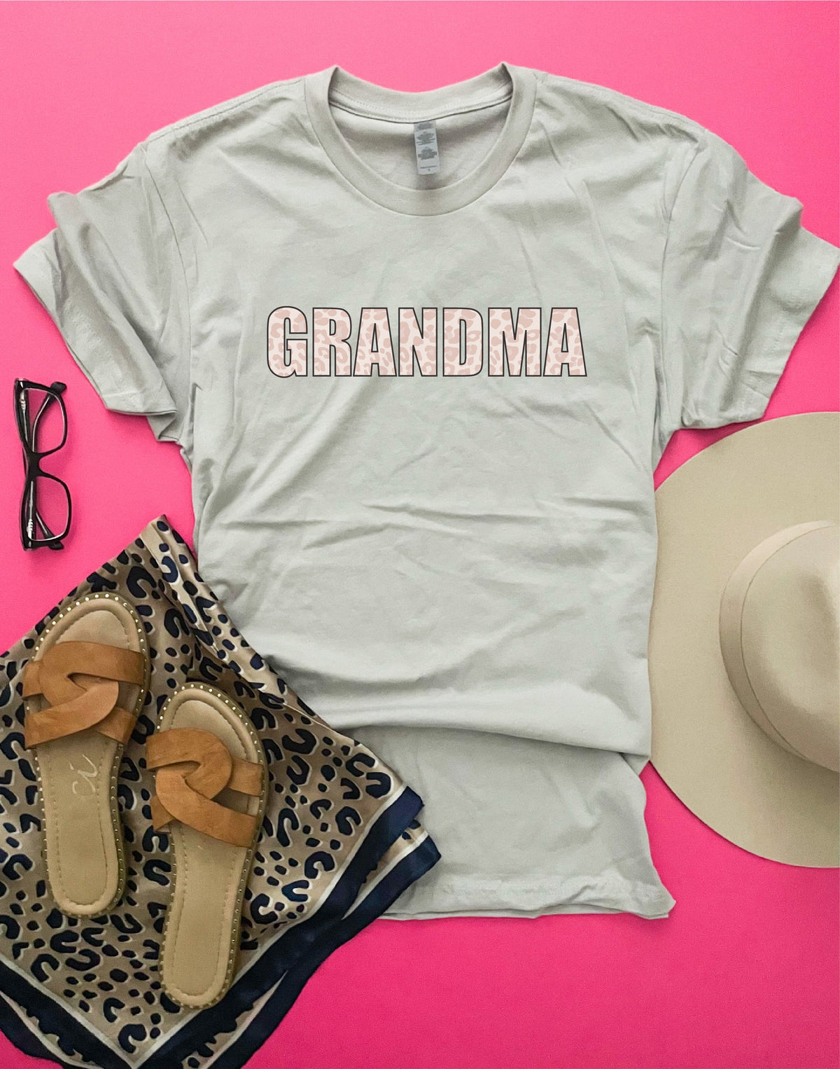 Grandma leopard tee Short sleeve mom tee Bella Canvas 3001 