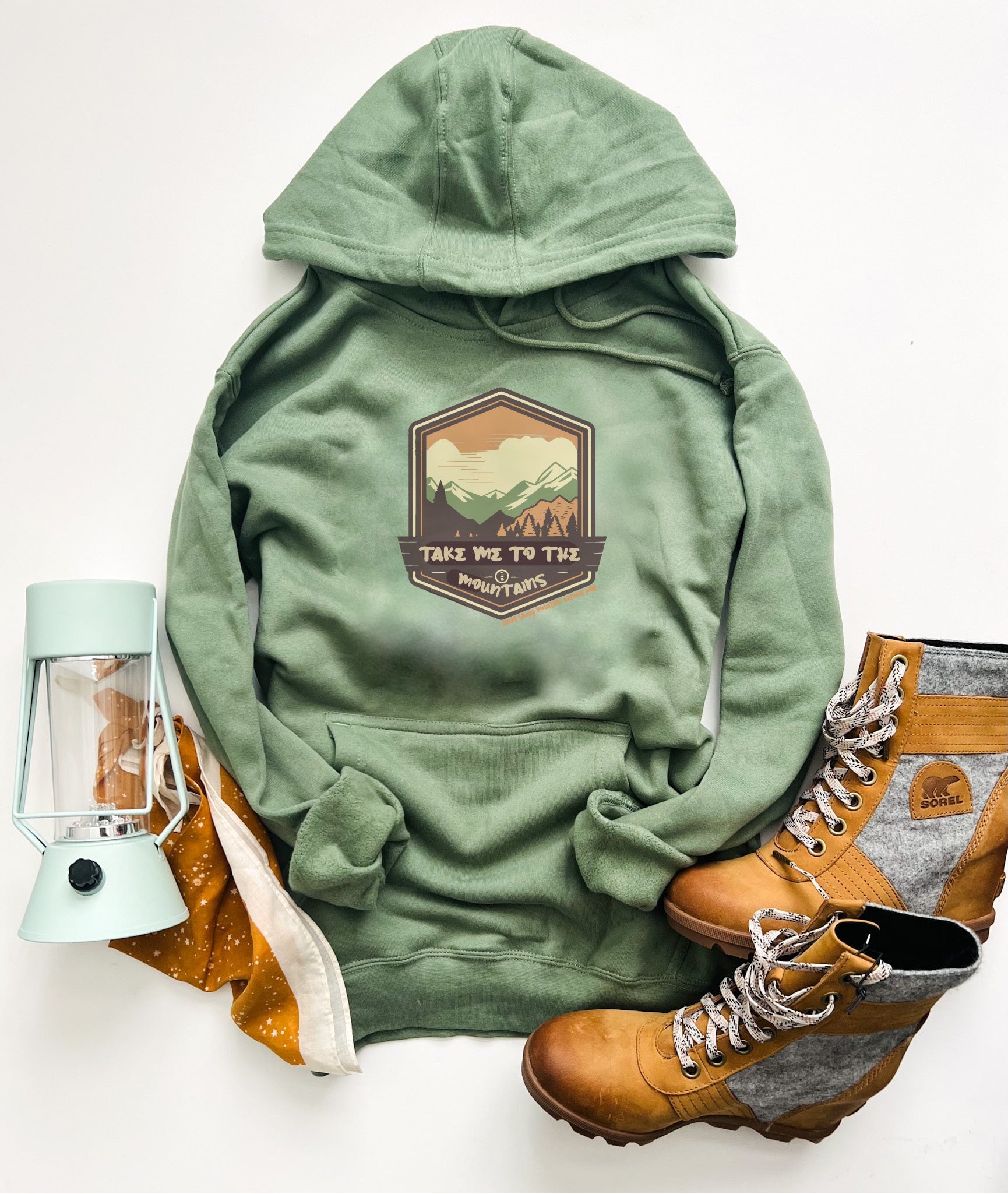 Great Smoky's take me to the mountains fleece hoodie National Park hoodie Cotton heritage lightweight fleece hoodie 