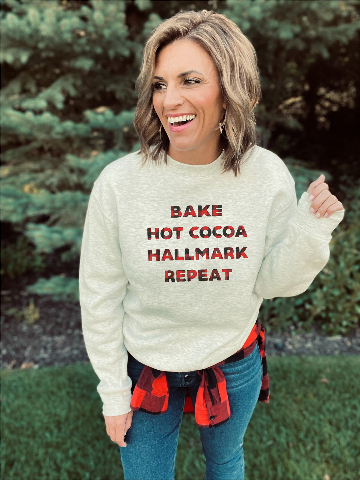 Hallmark repeat sweatshirt Holiday sweatshirt Lane seven unisex sweatshirt 