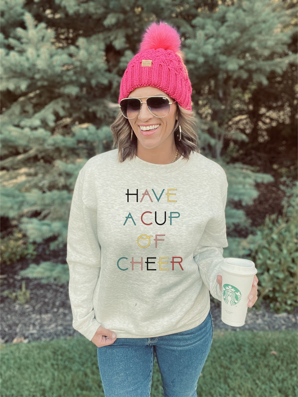 Have a cup of cheer sweatshirt Holiday sweatshirt Lane seven unisex sweatshirt 