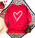 Heart french terry raglan sweatshirt Valentines French Terry raglan Cotton heritage and lane seven French Terry raglan 