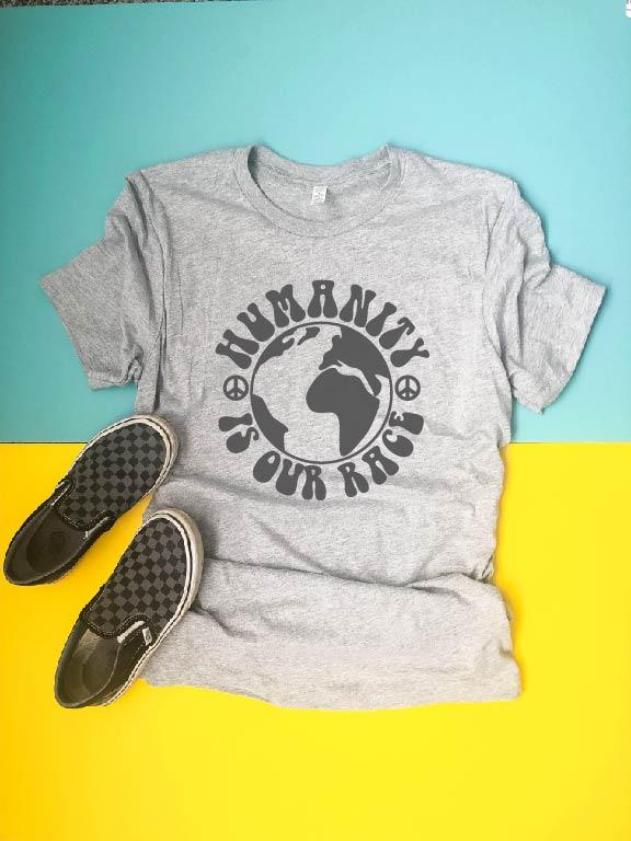 Humanity is our race kids tee Kids Short sleeve tee Next Level 3310 kids tee 