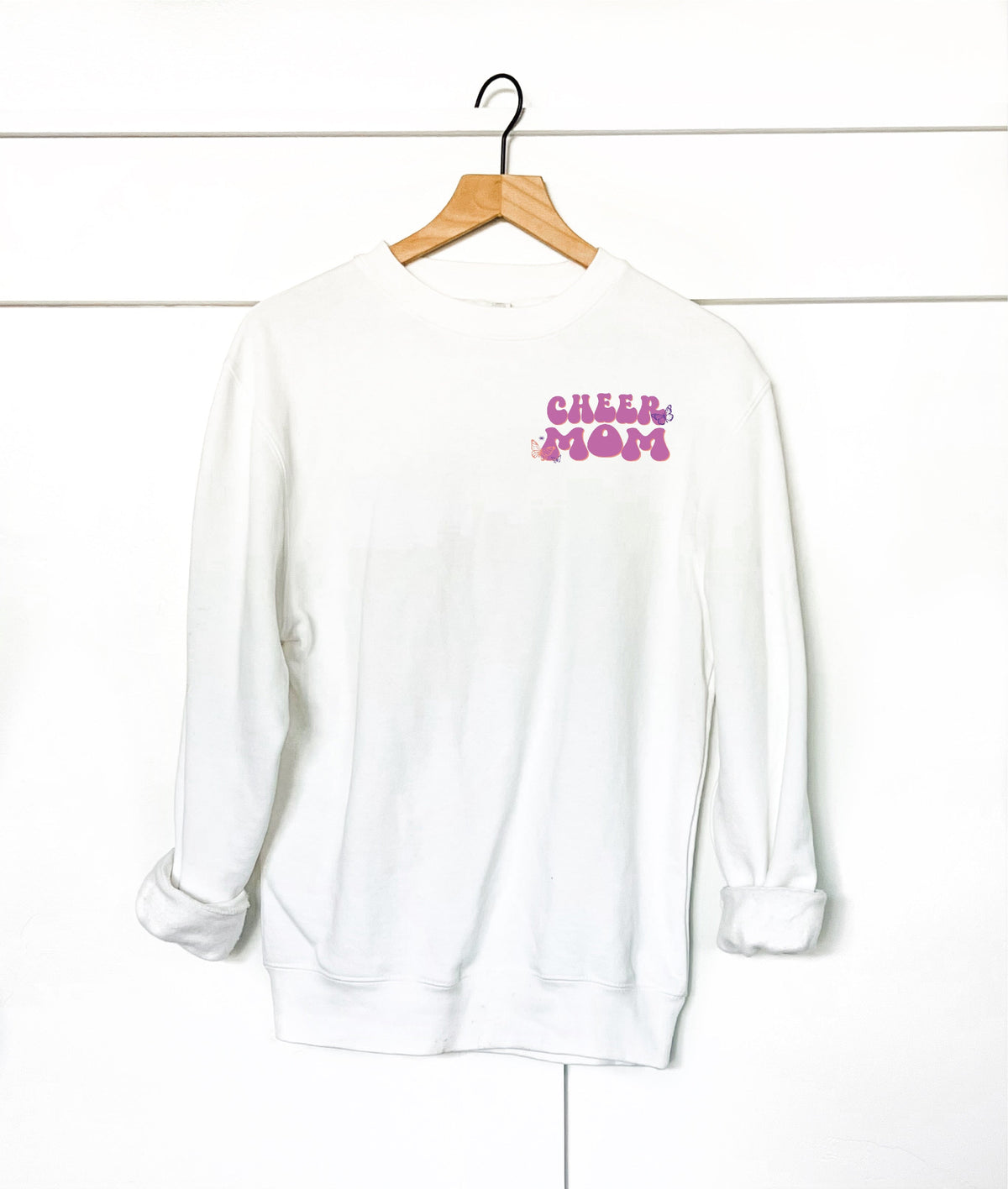 In my cheer mom era back print basic sweatshirt Mom collection Gildan 18000 sweatshirt 
