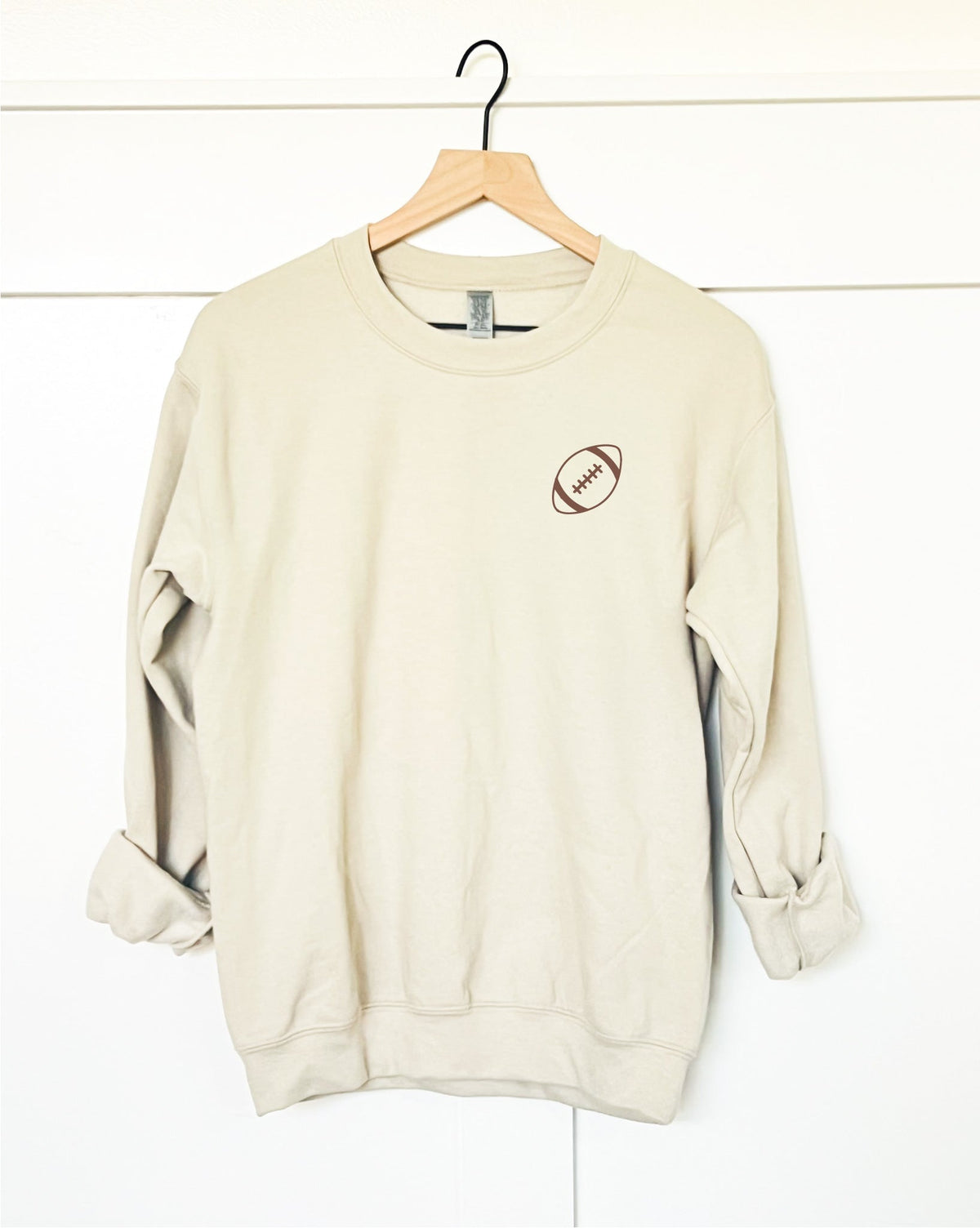 In my football mom era back print basic sweatshirt Affirmation collection Gildan 18000 sweatshirt 