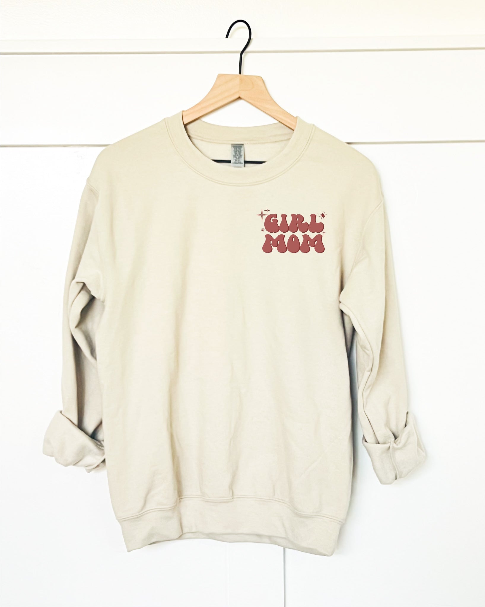 In my girl mom era back print basic sweatshirt Mom collection Gildan 18000 sweatshirt 