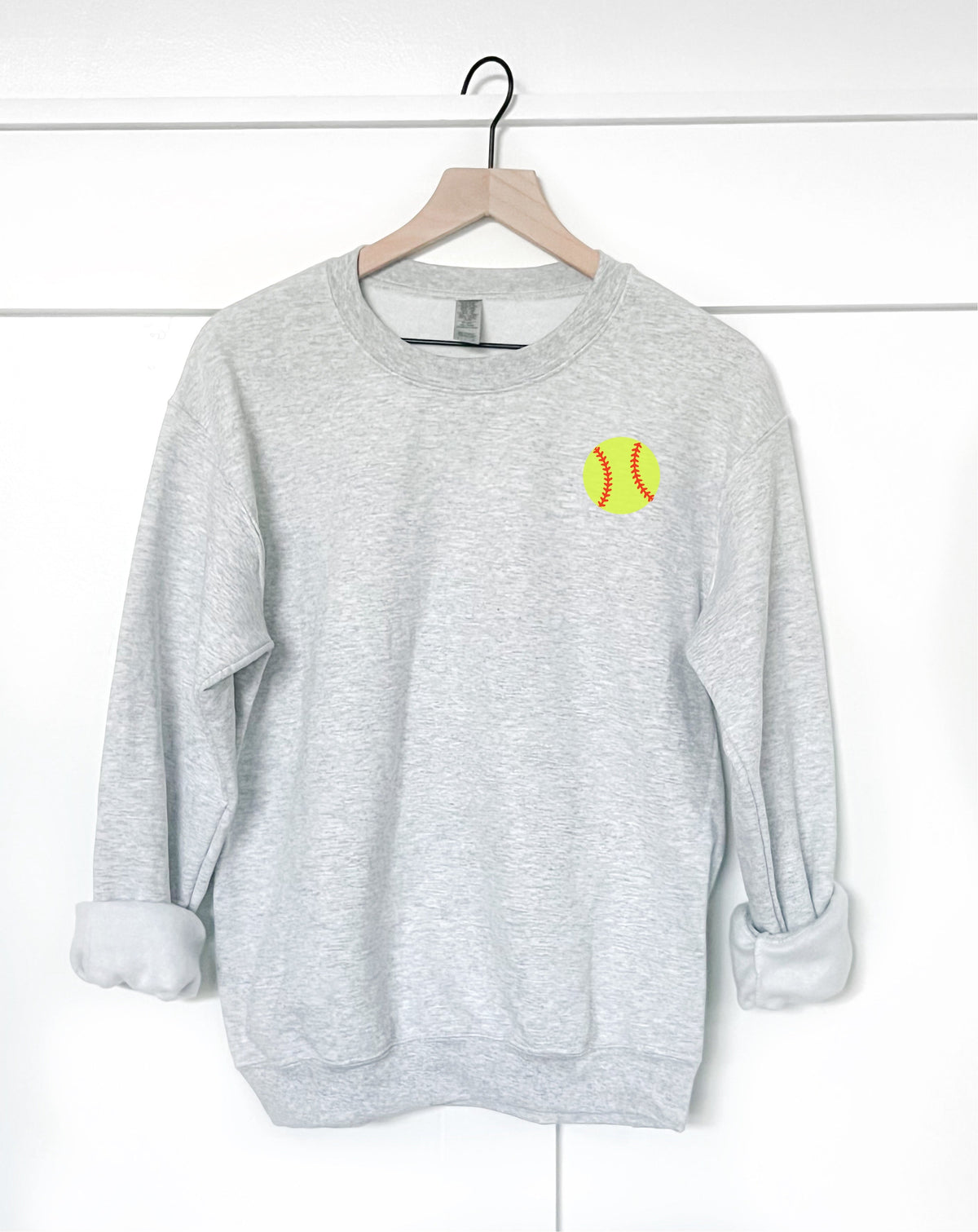 In my softball mom era back print basic sweatshirt Sports collection Gildan 18000 sweatshirt 